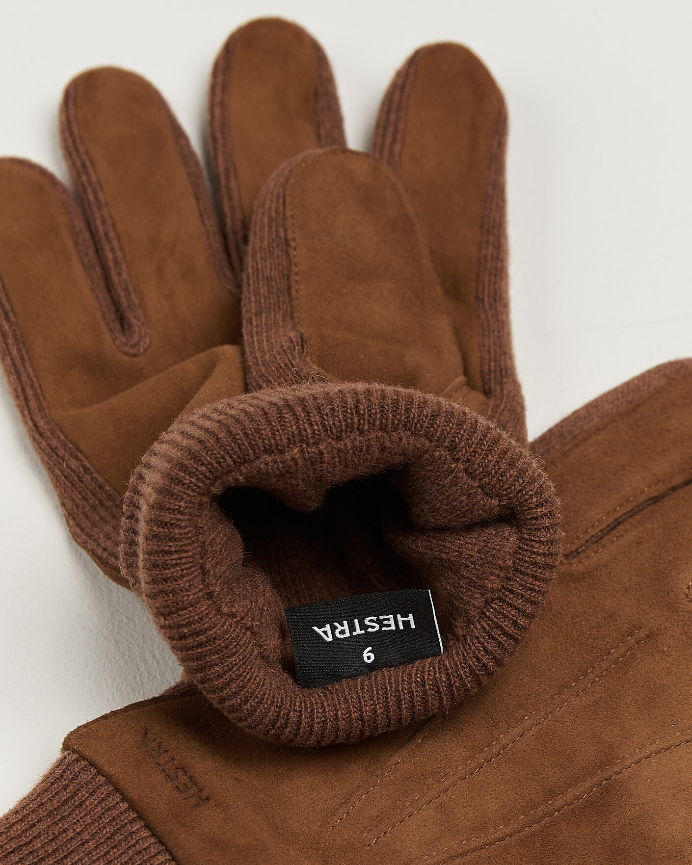 Herre | Handsker | Hestra | Geoffery Suede Wool Tricot Glove Whiskey