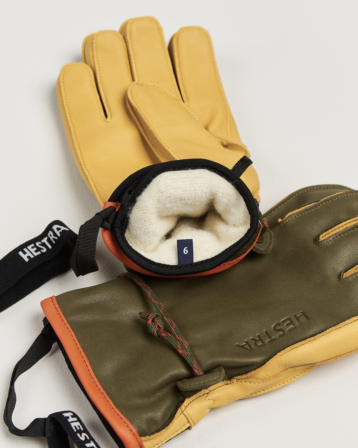 Herre | Handsker | Hestra | Wakayama Leather Ski Glove Loden/Tan