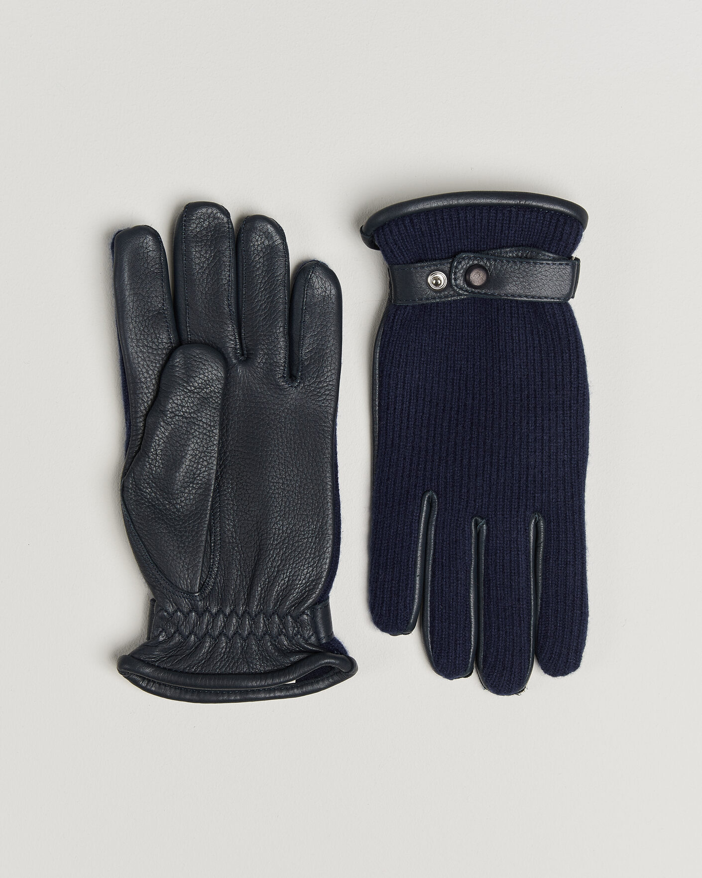 Herre | Handsker | Hestra | Christopher Cashmere/Elkskin Glove Navy