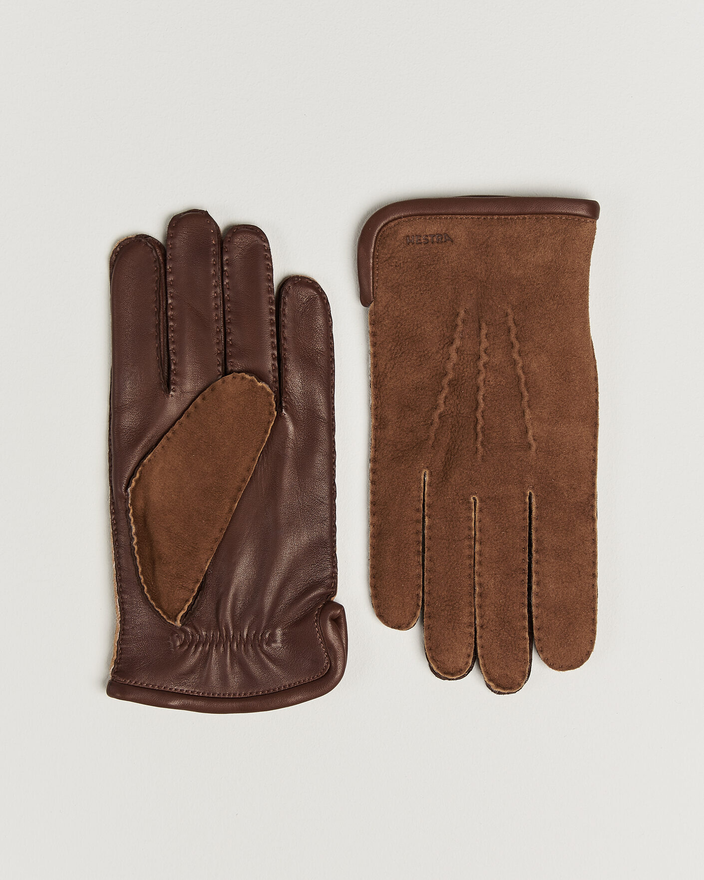 Herre | Handsker | Hestra | Balthazar Suede/Nappa Leather Glove Brown