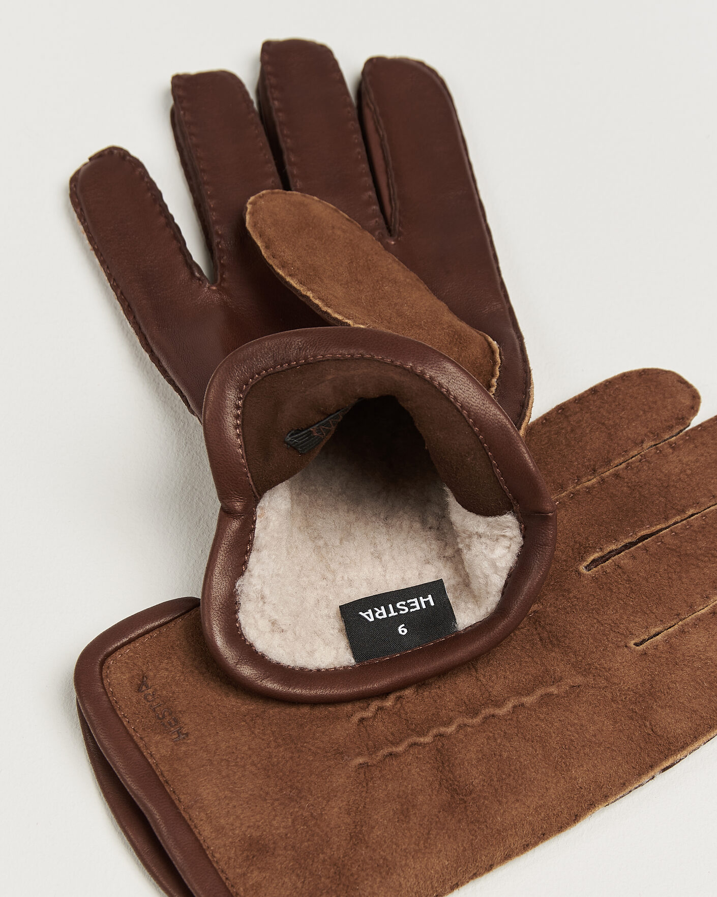 Herre | Handsker | Hestra | Balthazar Suede/Nappa Leather Glove Brown