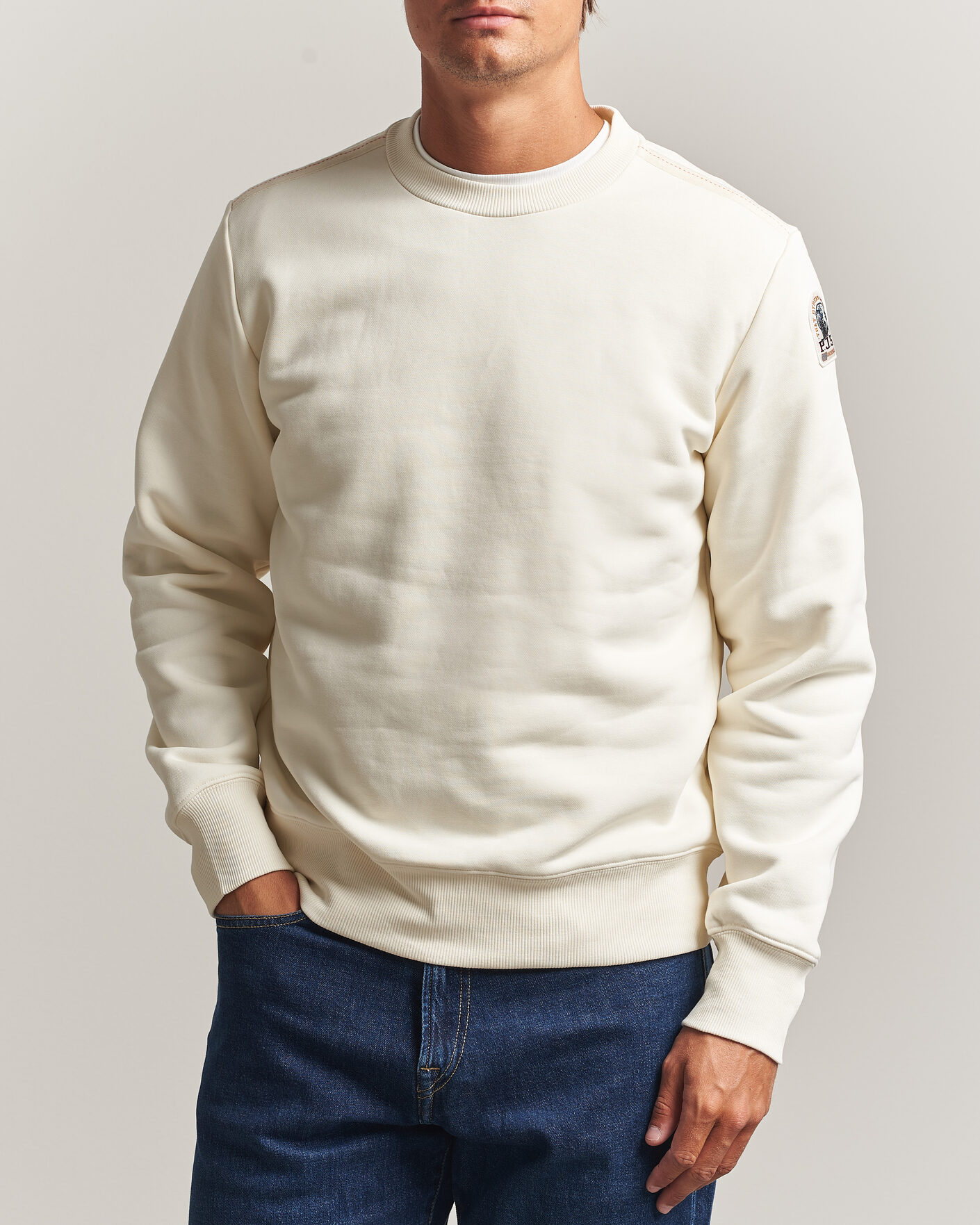 Herre | Trøjer | Parajumpers | K2 Super Easy Sweatshirt Warm Ivory