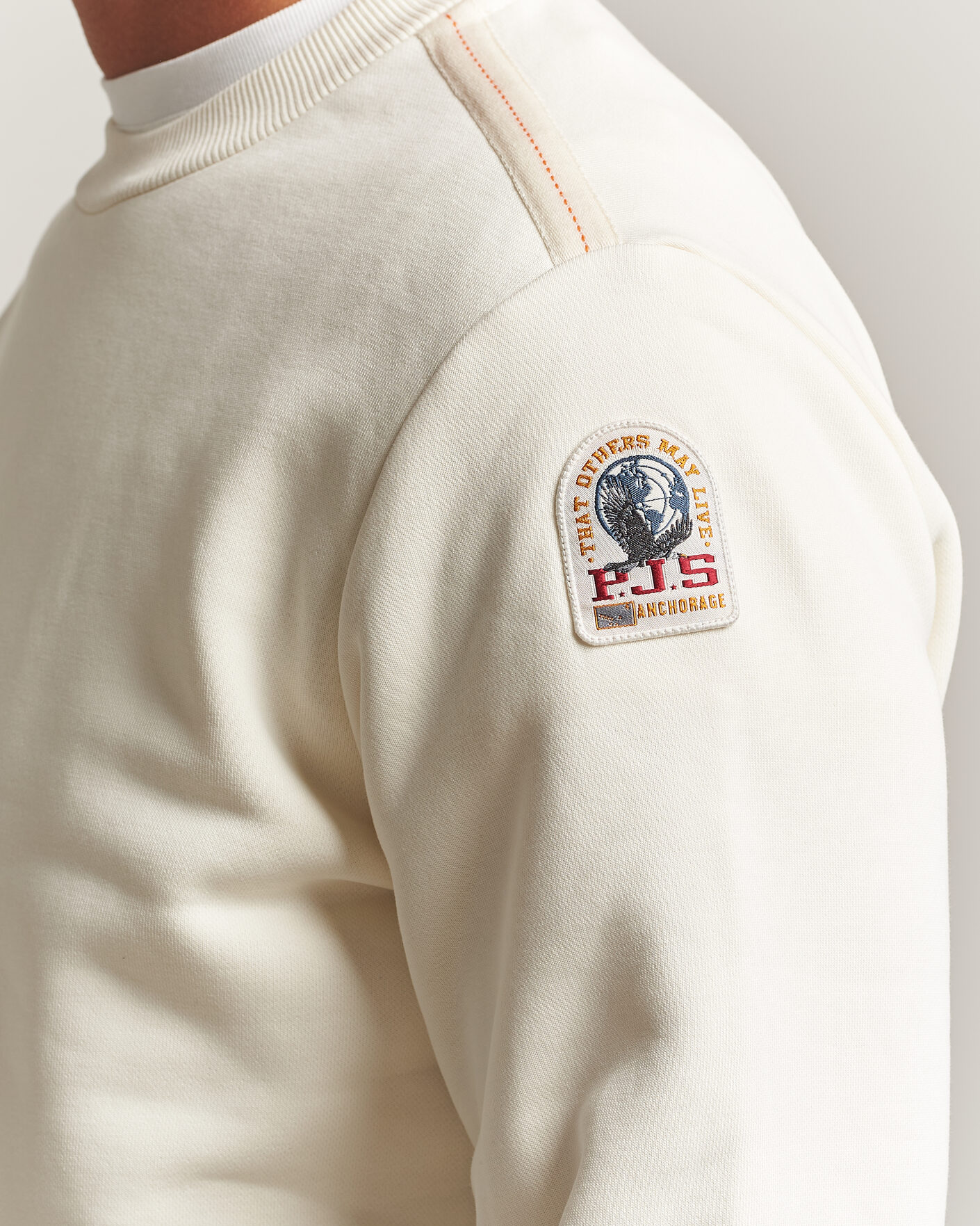 Herre | Trøjer | Parajumpers | K2 Super Easy Sweatshirt Warm Ivory