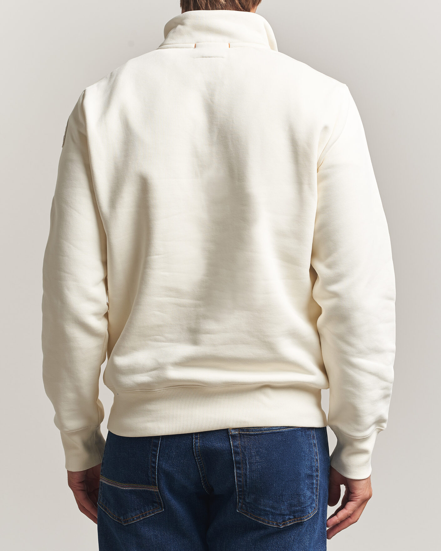 Herre | Trøjer | Parajumpers | Broad Peak Super Easy Half Zip Sweatshirt Warm Ivory