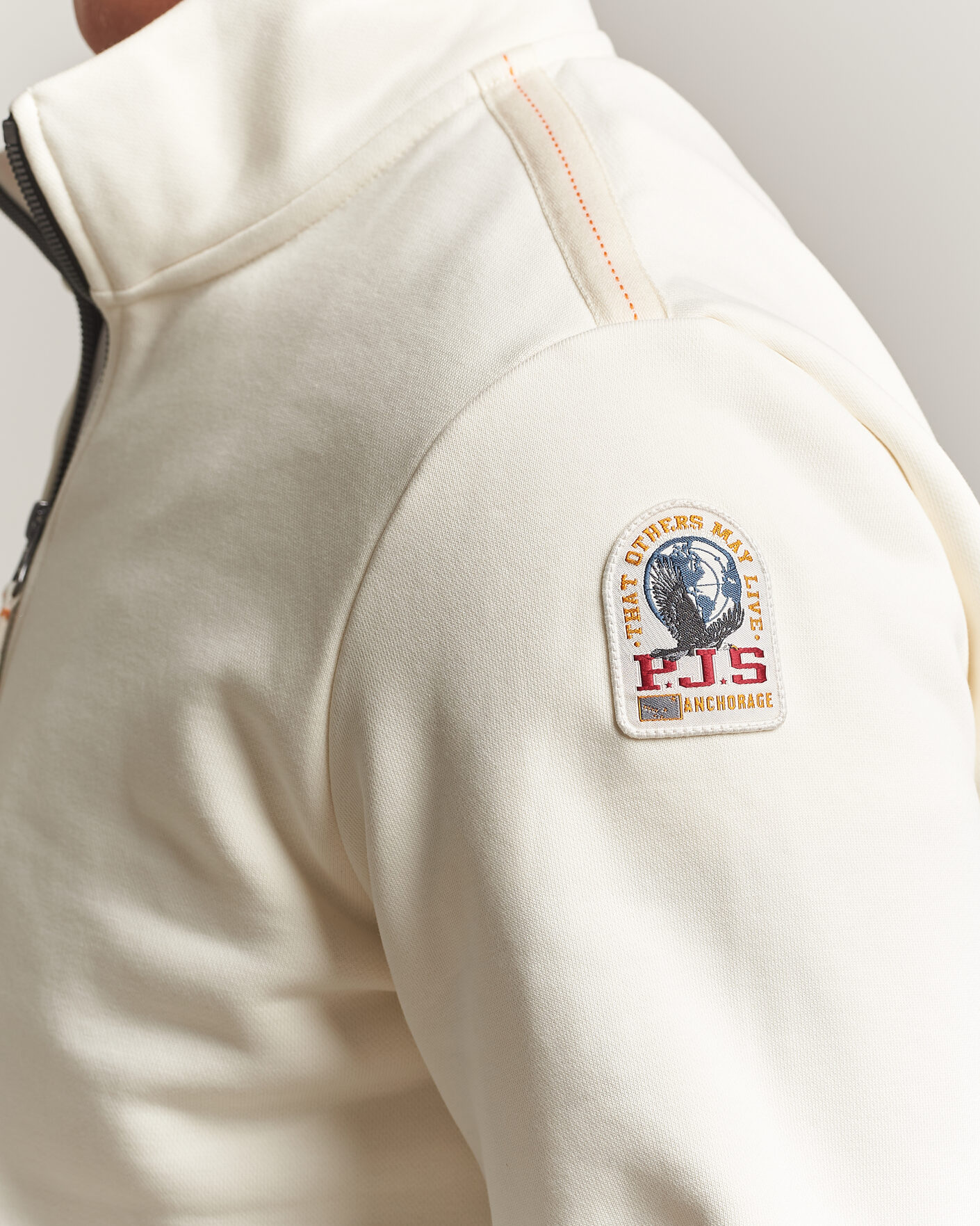 Herre | Trøjer | Parajumpers | Broad Peak Super Easy Half Zip Sweatshirt Warm Ivory