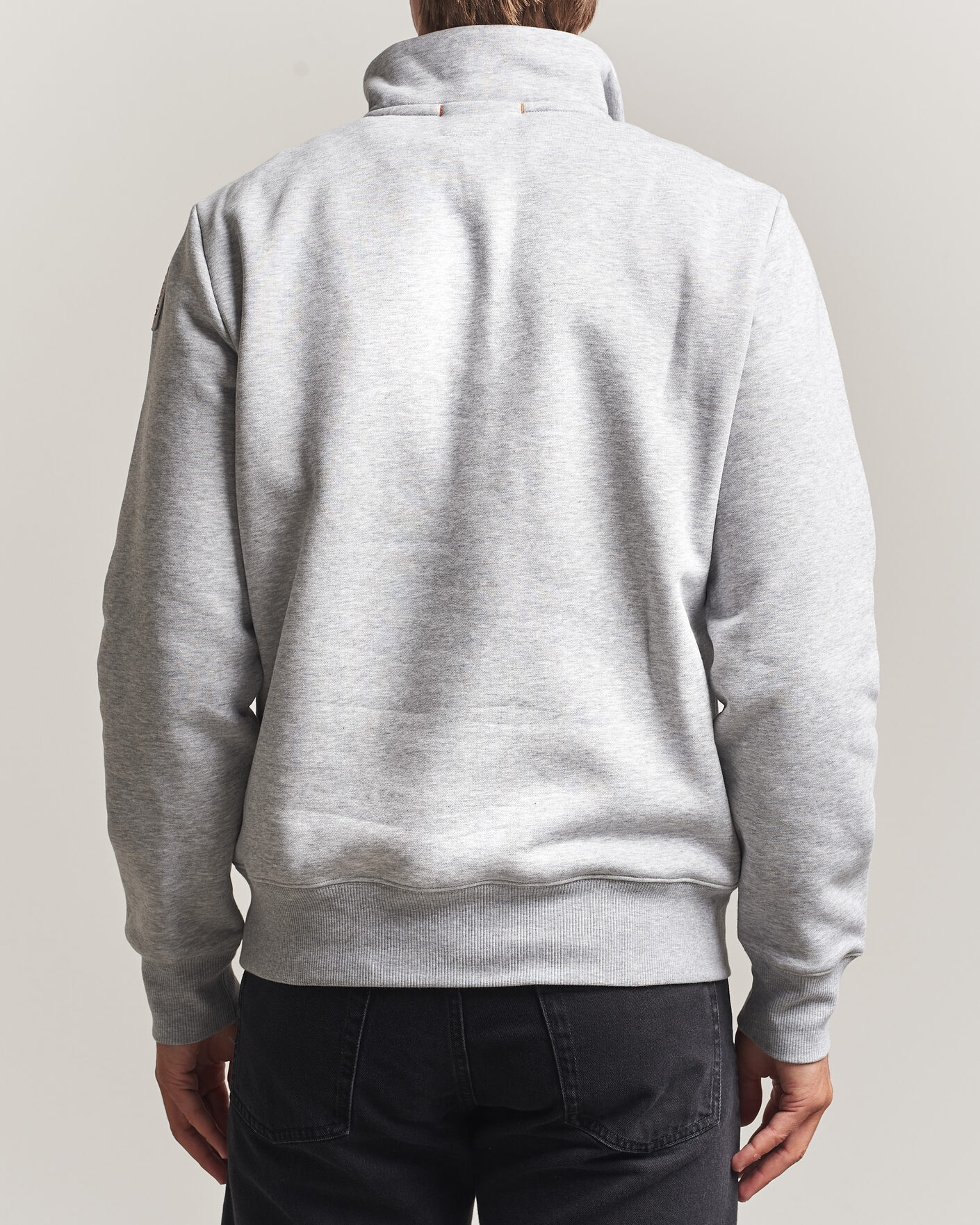 Herre | Trøjer | Parajumpers | Broad Peak Super Easy Half Zip Sweatshirt Ash Grey Melange