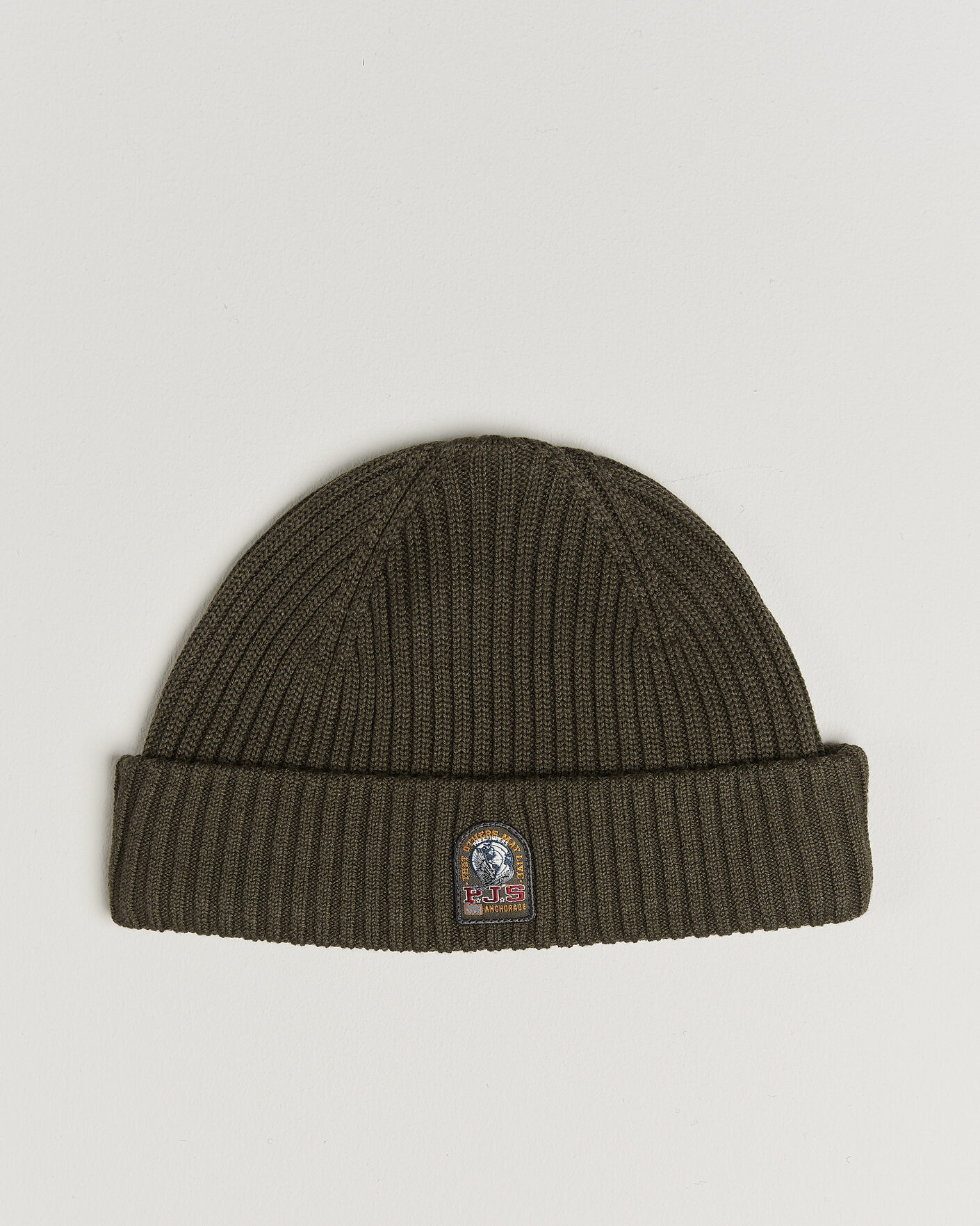 Herre | Huer | Parajumpers | Matio Ribbed Hat Taggia Olive