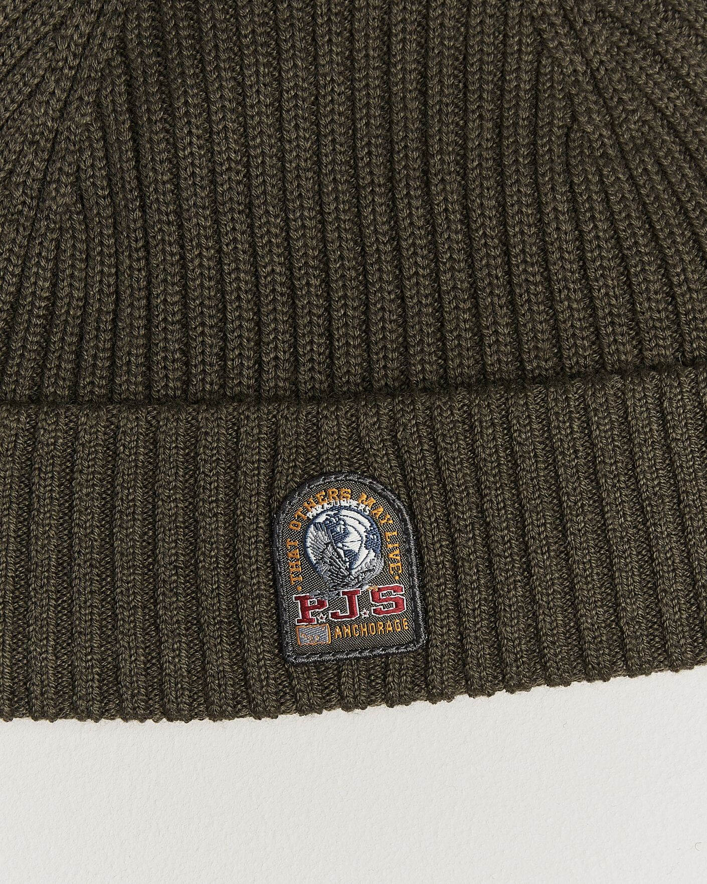 Herre | Huer | Parajumpers | Matio Ribbed Hat Taggia Olive