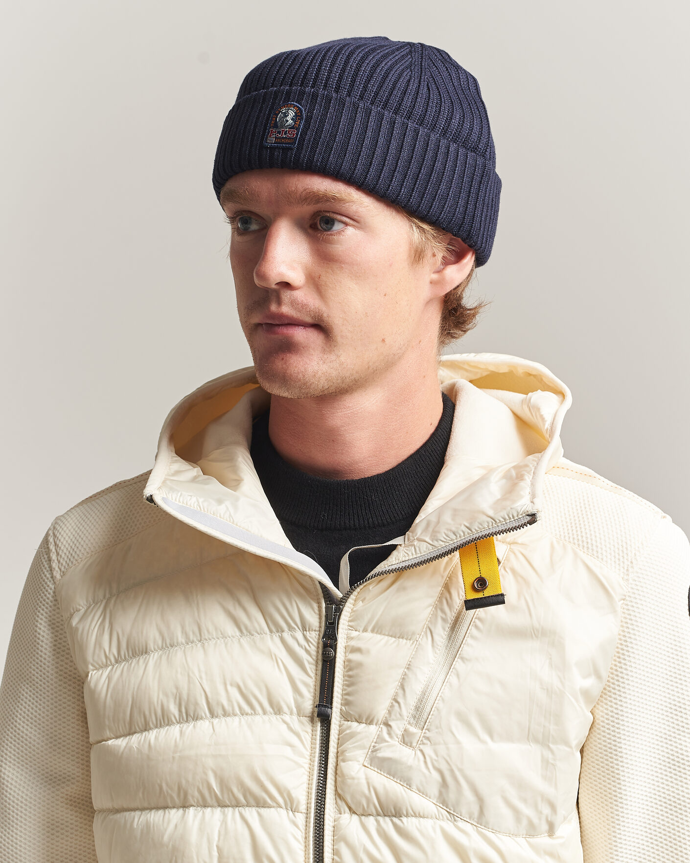 Herre | Huer | Parajumpers | Matio Ribbed Hat Blue Navy