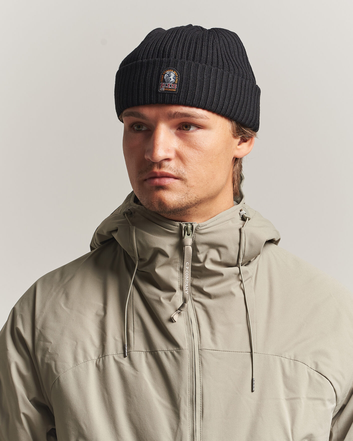 Herre | Huer | Parajumpers | Matio Ribbed Hat Black
