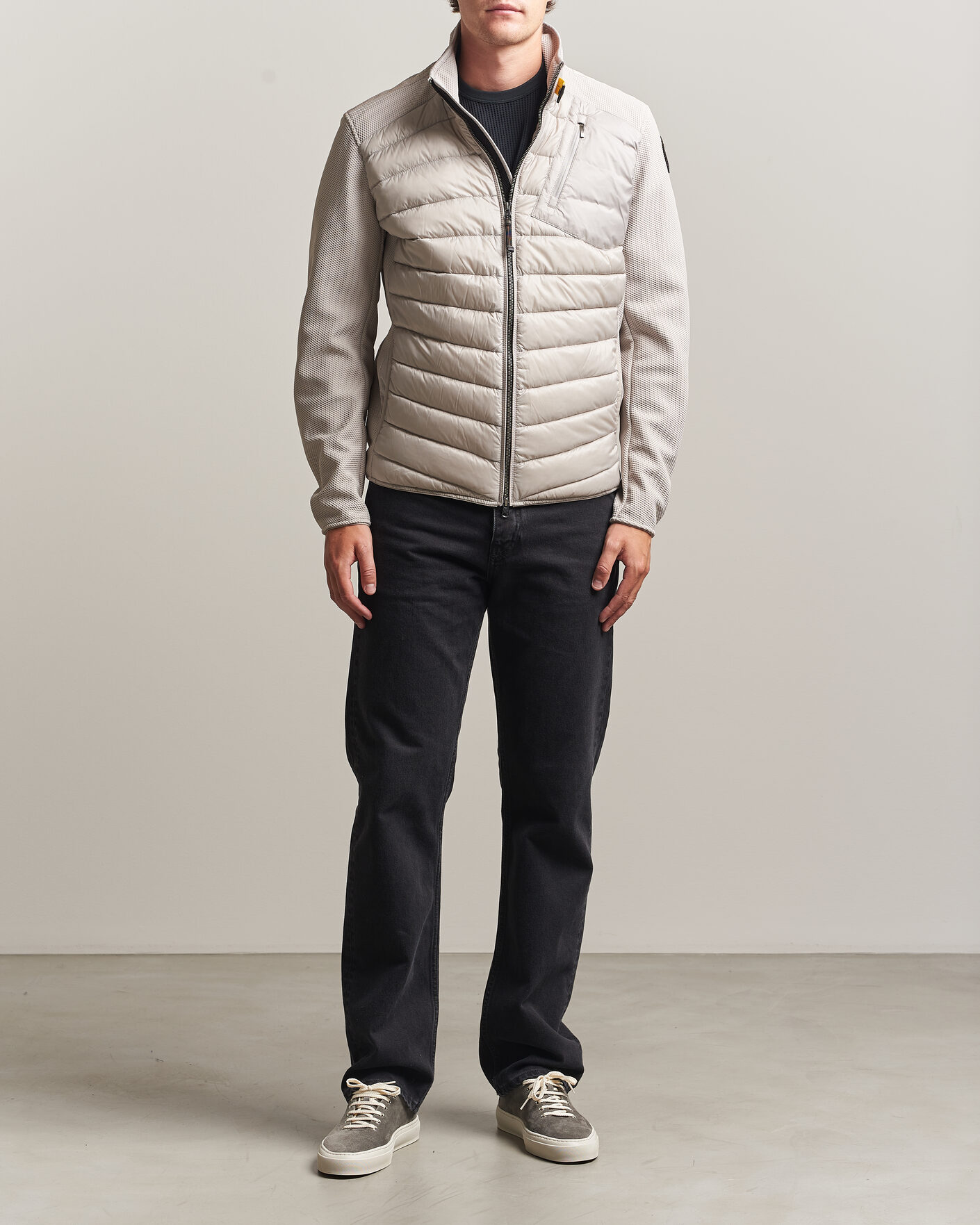 Herre | Jakker | Parajumpers | Jayden Warm Up Hybrid Jacket Mid Grey