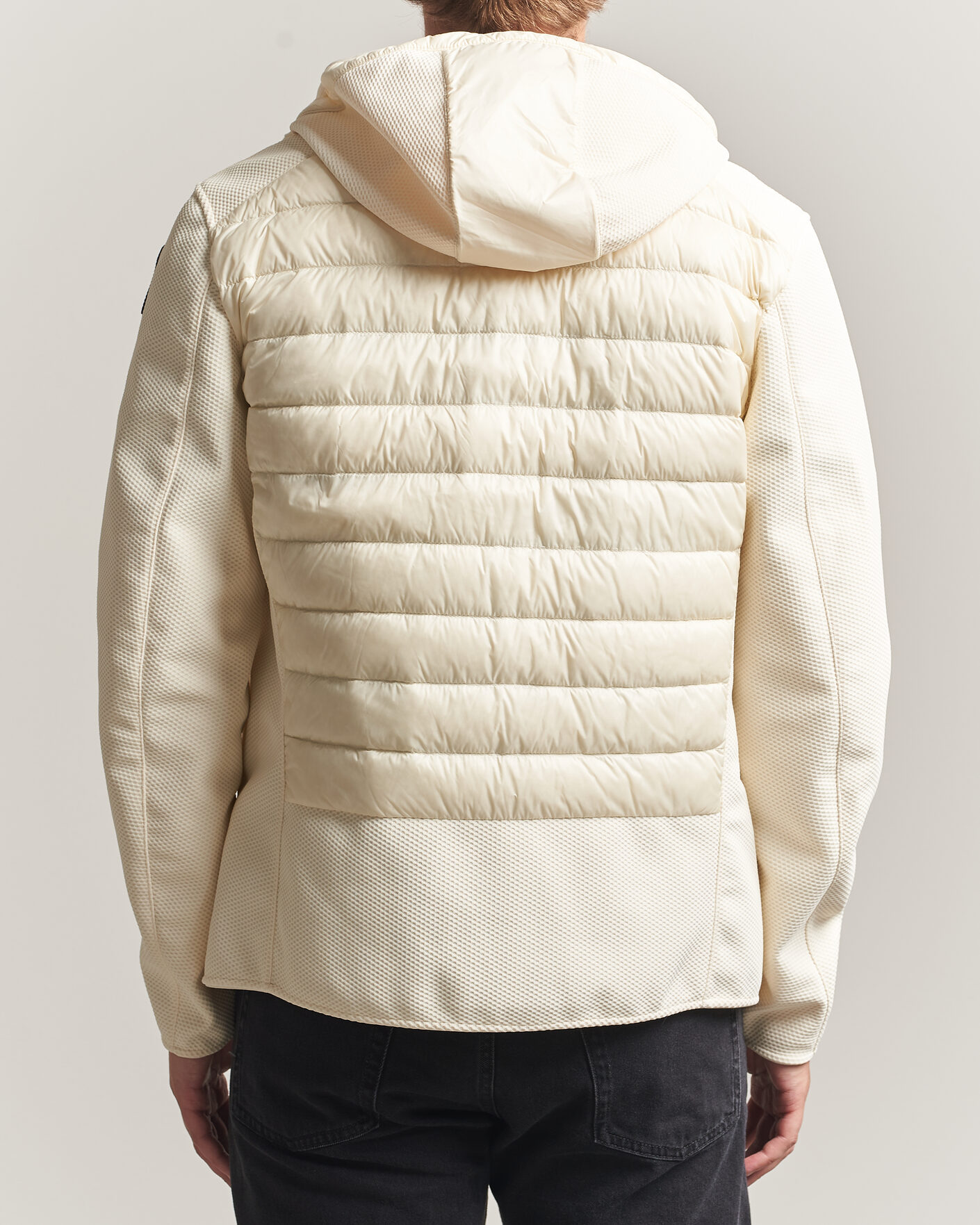 Herre | Jakker | Parajumpers | Nolan Warm Up Hybrid Hooded Jacket Warm Ivory