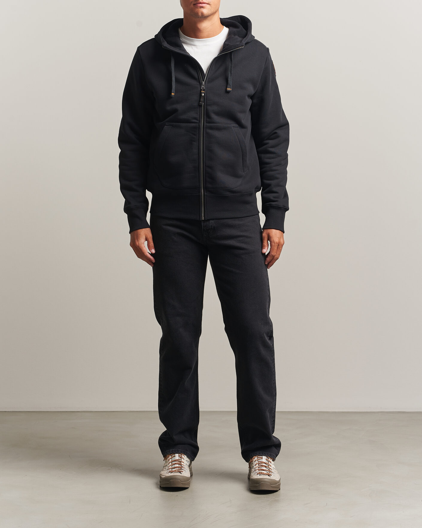 Herre | Trøjer | Parajumpers | Charlie Super Easy Full Zip Black