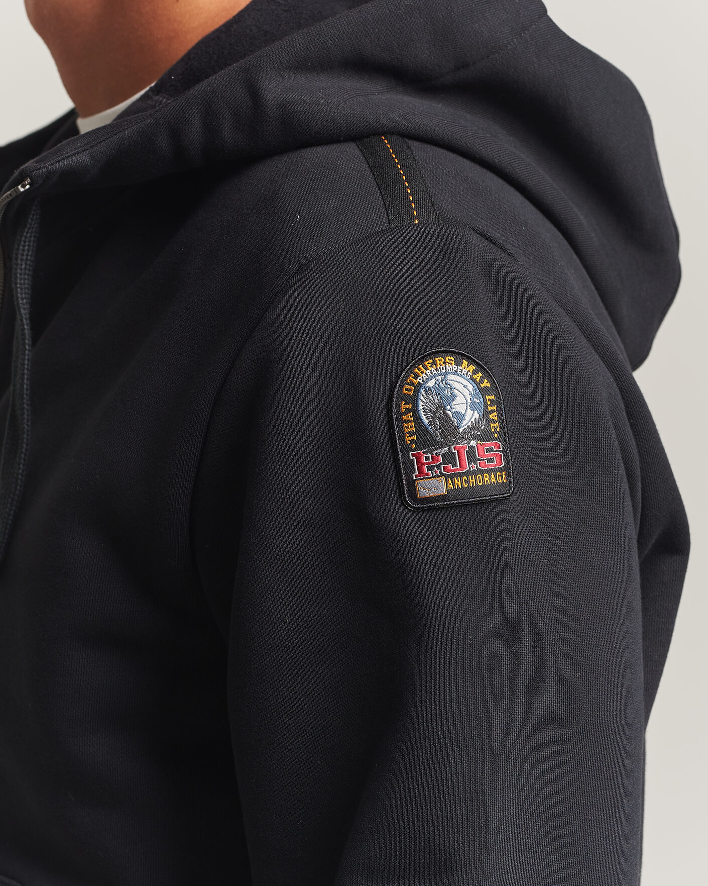 Herre | Trøjer | Parajumpers | Charlie Super Easy Full Zip Black
