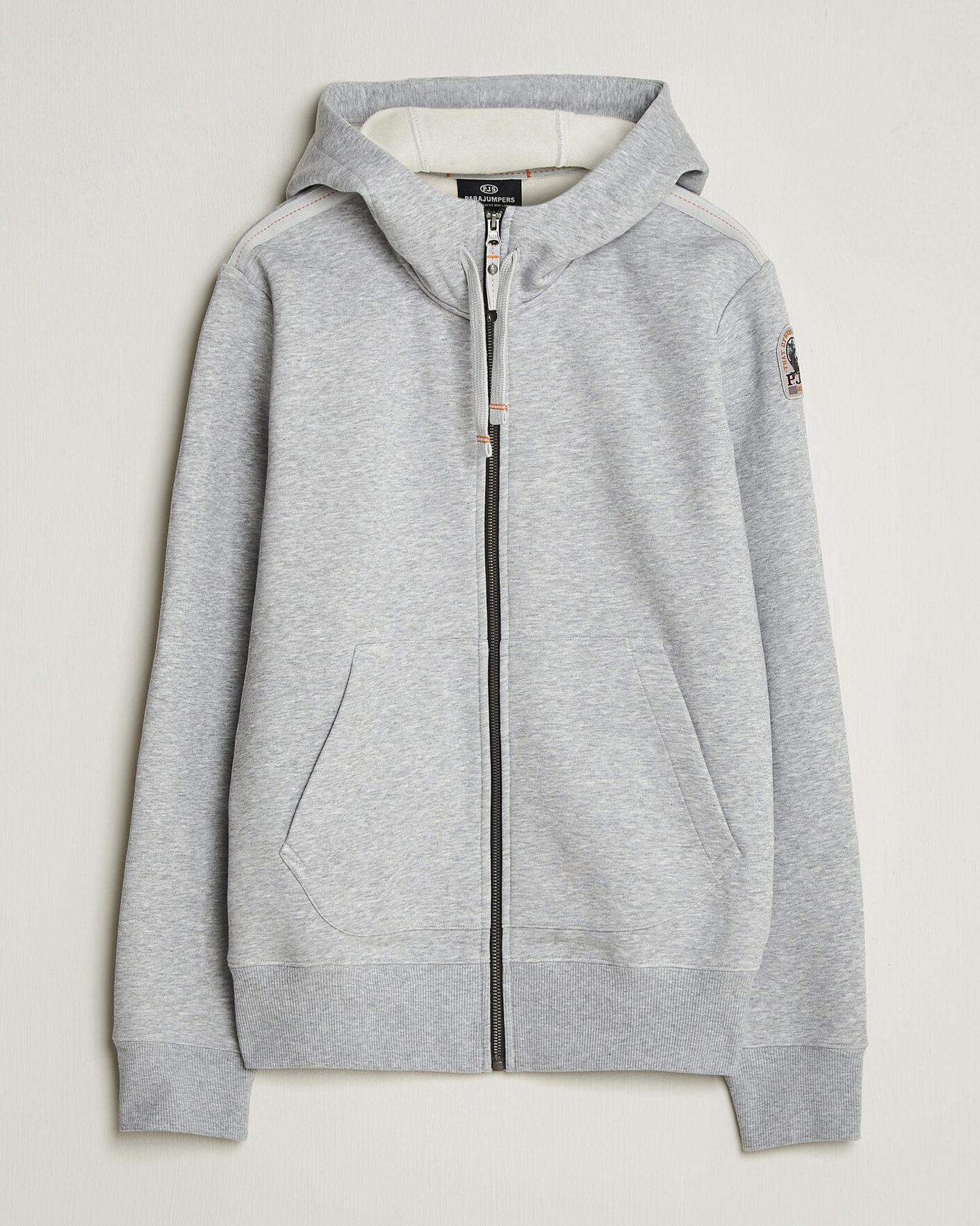 Herre | Trøjer | Parajumpers | Charlie Super Easy Full Zip Ash Grey Melange
