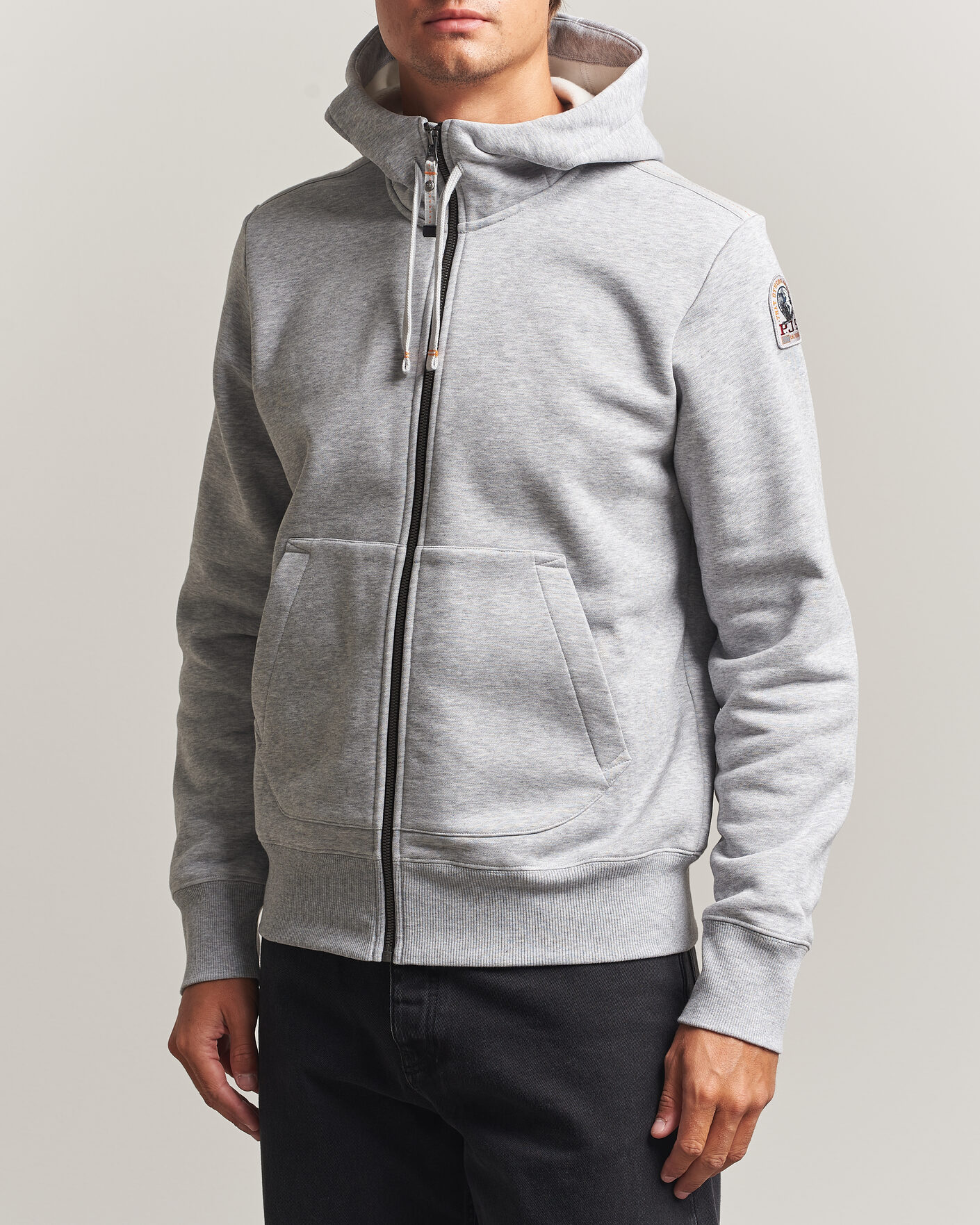 Herre | Trøjer | Parajumpers | Charlie Super Easy Full Zip Ash Grey Melange
