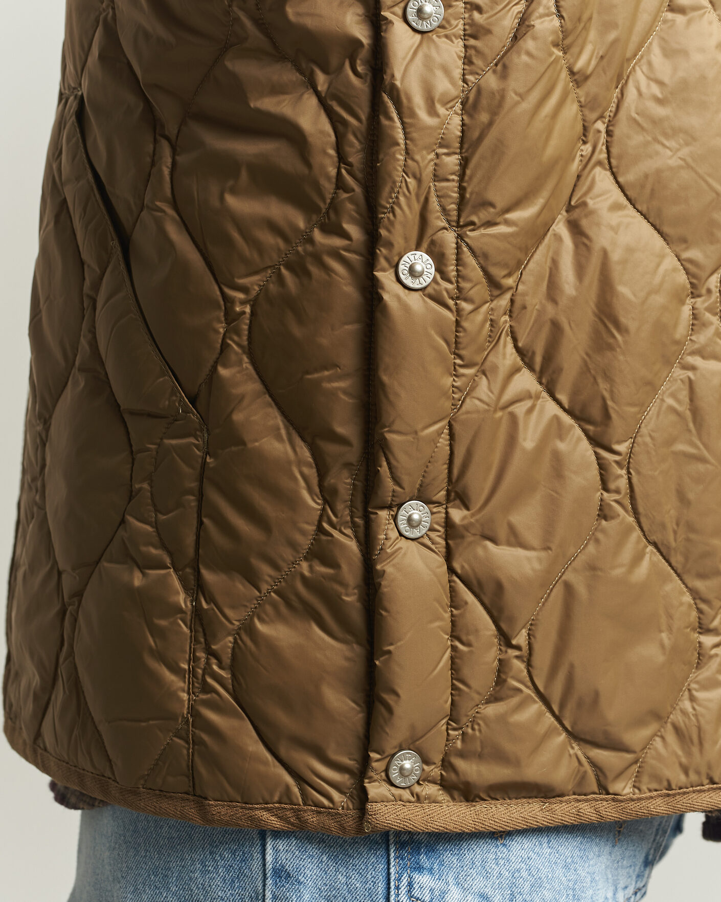 Herre | Veste | TAION | Military Crew Neck Down Vest Dark Khaki Olive