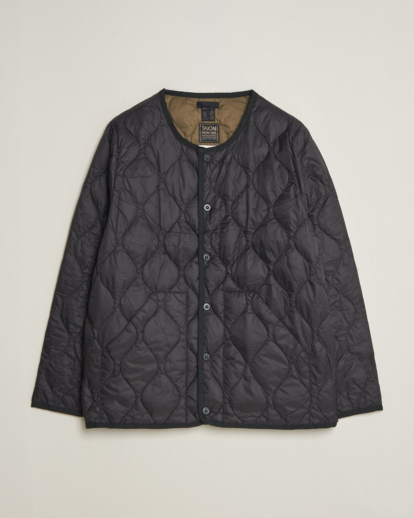 Herre | Jakker | TAION | Military Crew Neck Down Jacket Black
