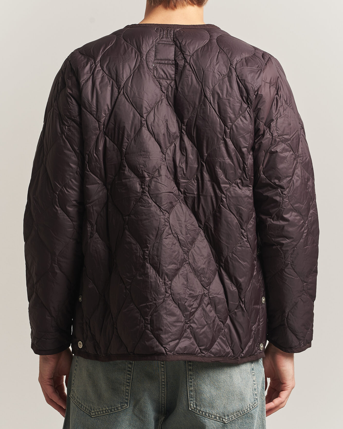 Herre | Jakker | TAION | Military Crew Neck Down Jacket Dark Choco