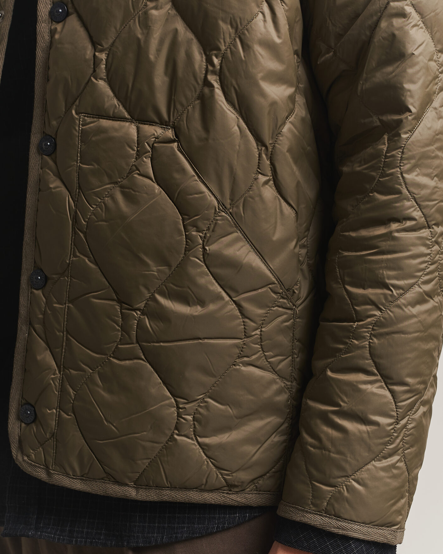 Herre | Jakker | TAION | Military Crew Neck Down Jacket Dark Olive
