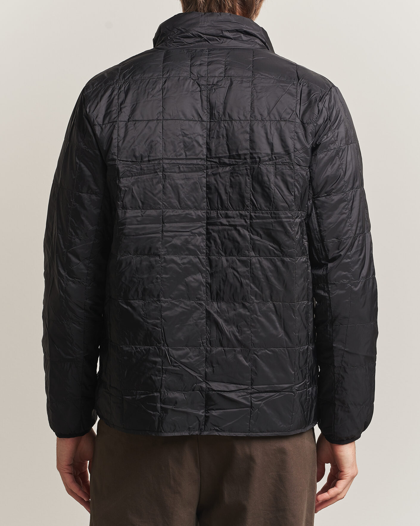 Herre | Jakker | TAION | High Neck Full Zip Lightweight Down Jacket Black