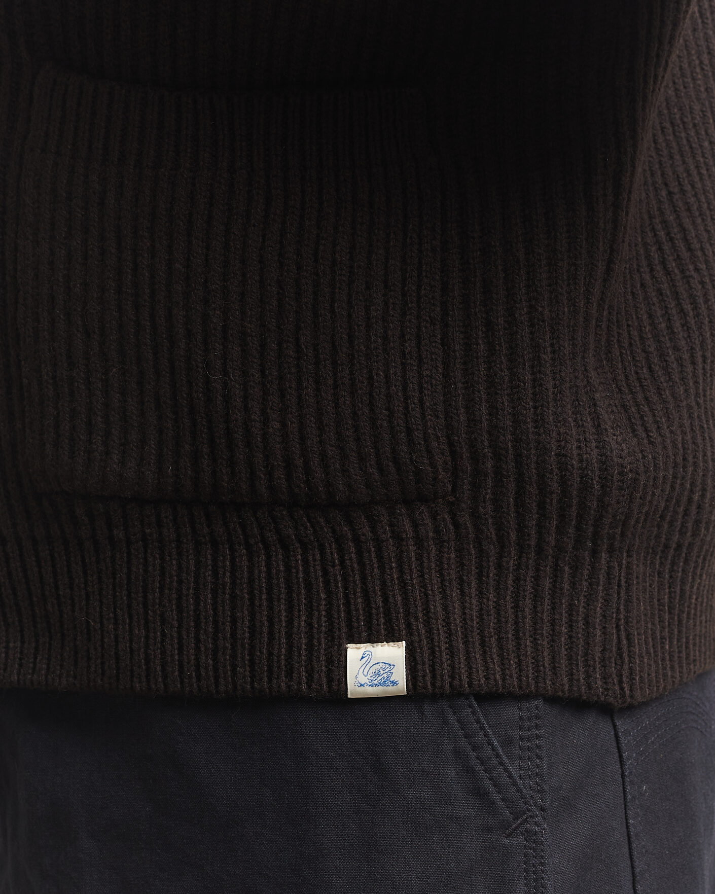 Herre | Trøjer | Merz b. Schwanen | Merino/Cashmere Knitted Cardigan Espresso