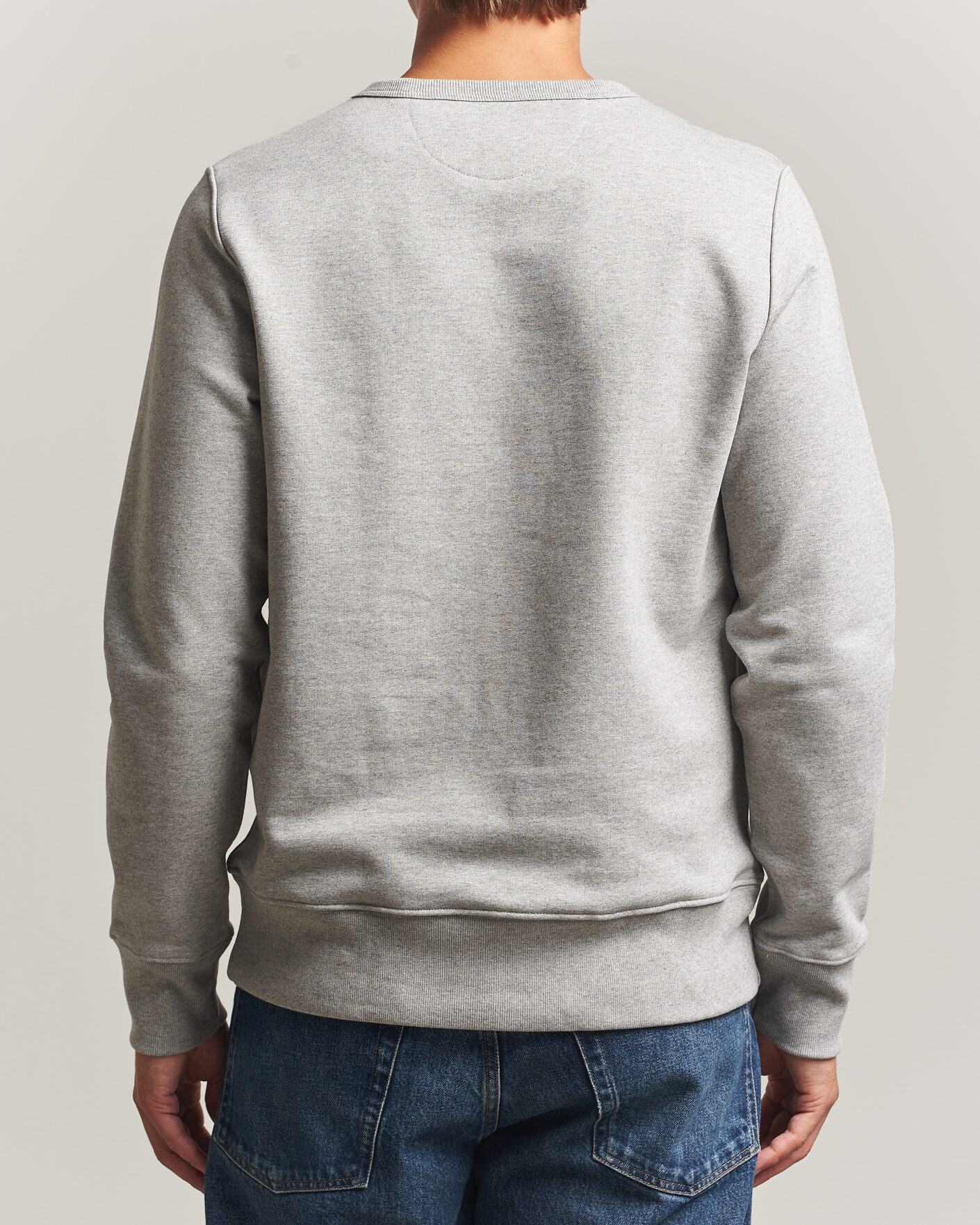 Herre | Trøjer | Merz b. Schwanen | Classic Fit Loopwheeled Heavyweight Sweatshirt Grey Melange
