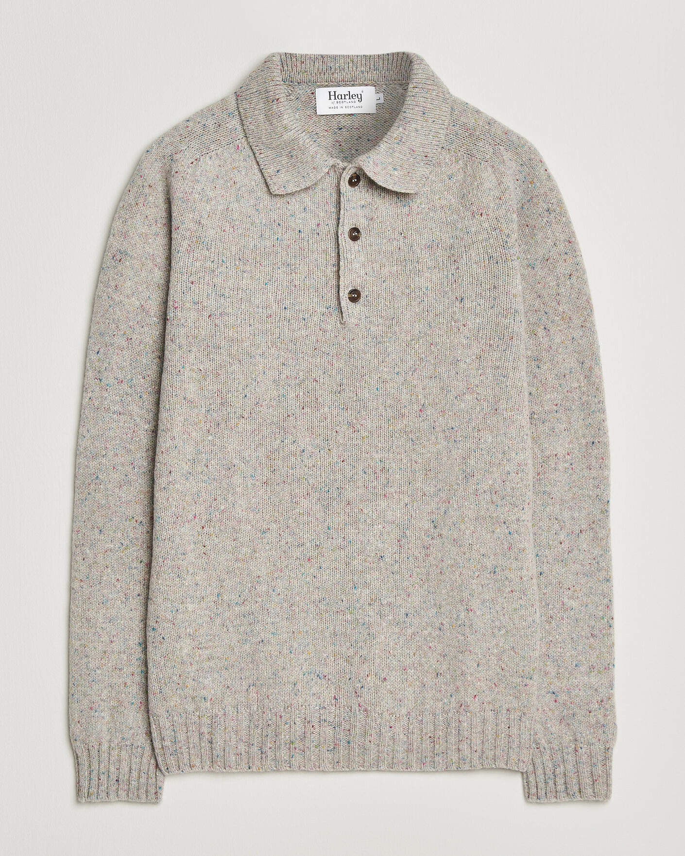 Herre | Trøjer | Harley Of Scotland | Donegal Wool Polo Machair
