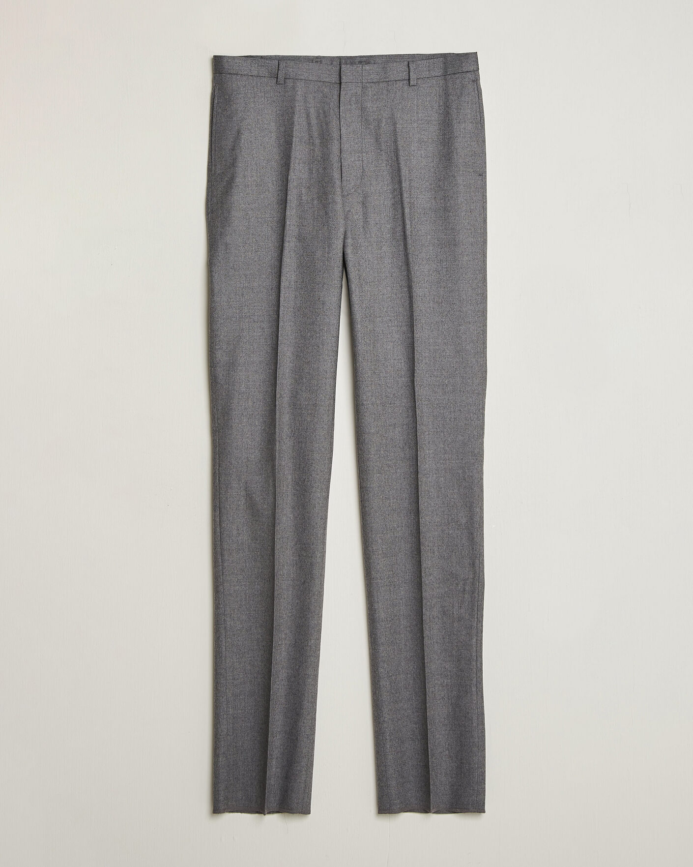 Herre | Bukser | Kamakura Shirts | Saxony Wool Ivy Trousers Mid Gray