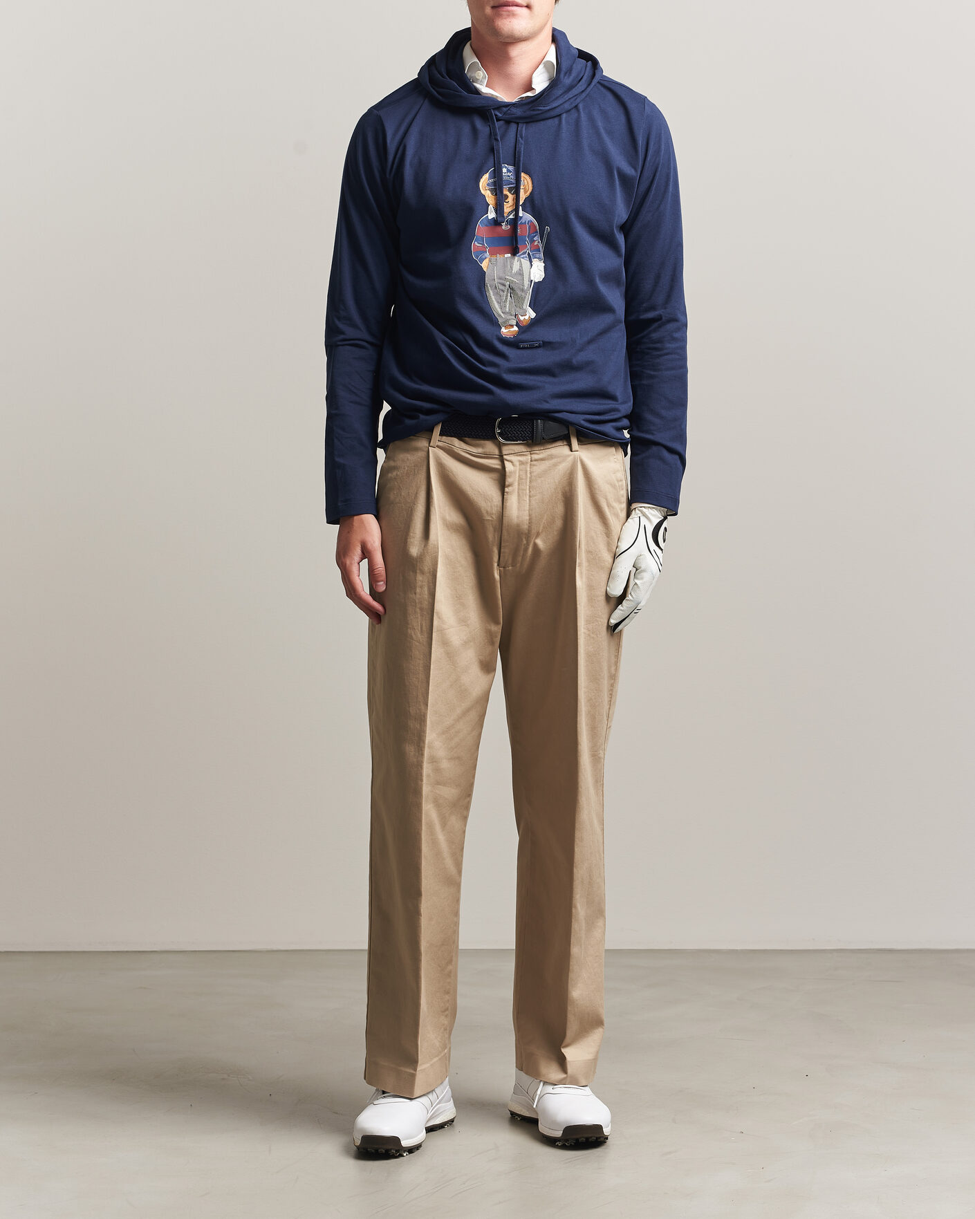 Herre | Trøjer | RLX Ralph Lauren | Bear Hoodie Refined Navy