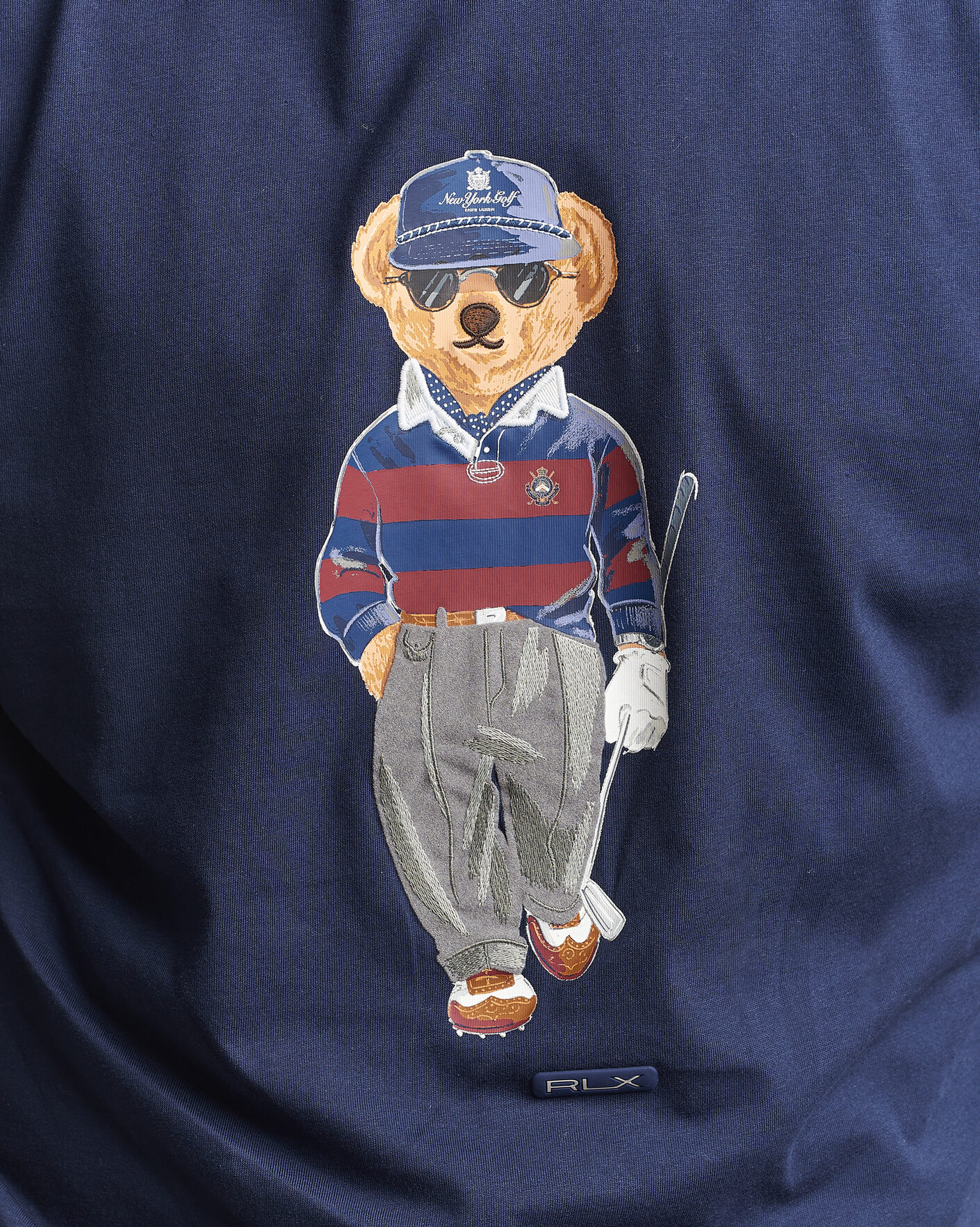 Herre | Trøjer | RLX Ralph Lauren | Bear Hoodie Refined Navy