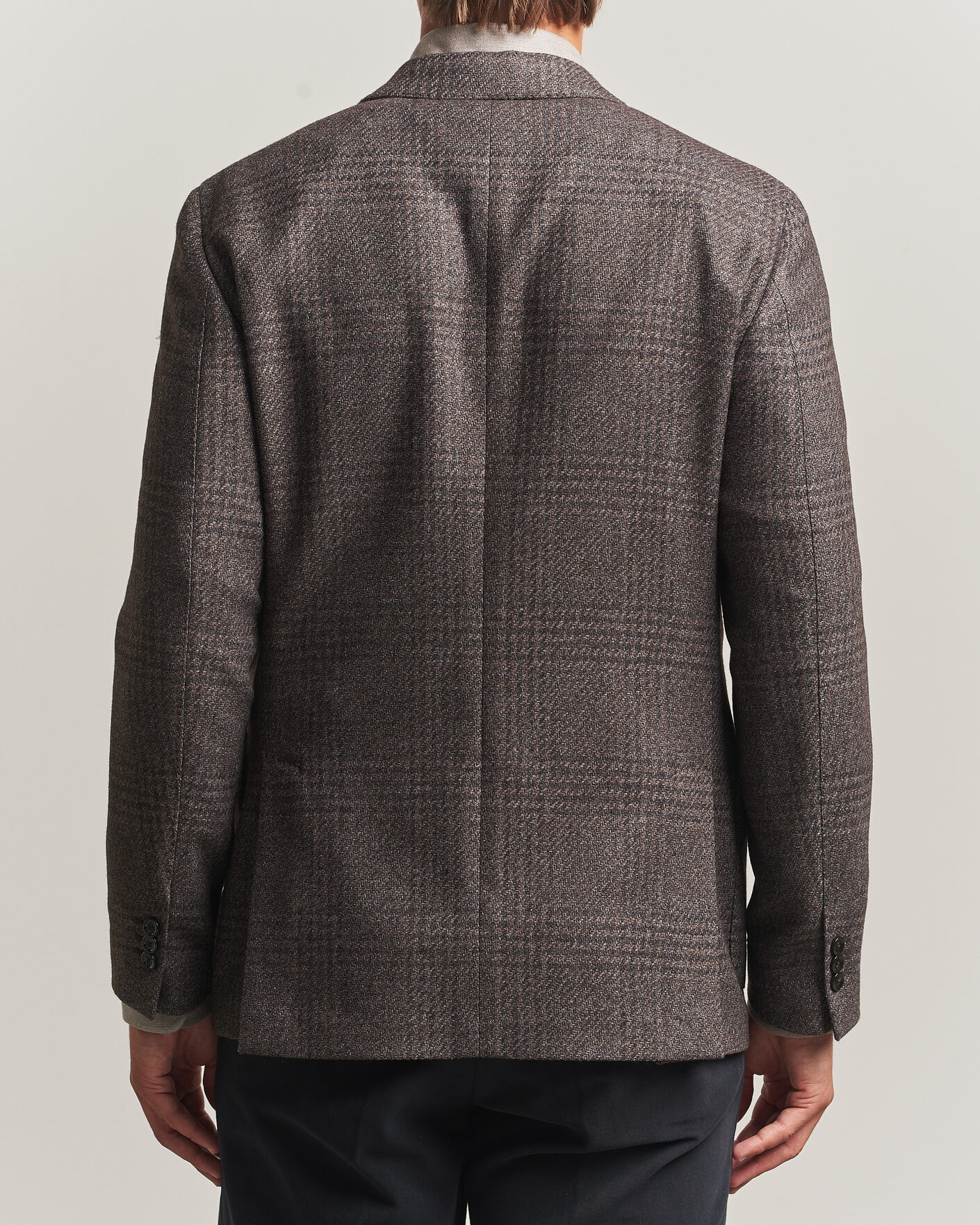 Herre | Blazere & jakker | Lardini | Wool Structure Checked Blazer Brown