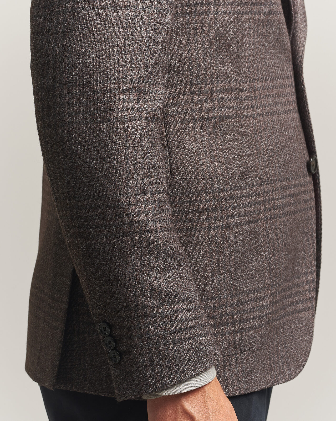 Herre | Blazere & jakker | Lardini | Wool Structure Checked Blazer Brown