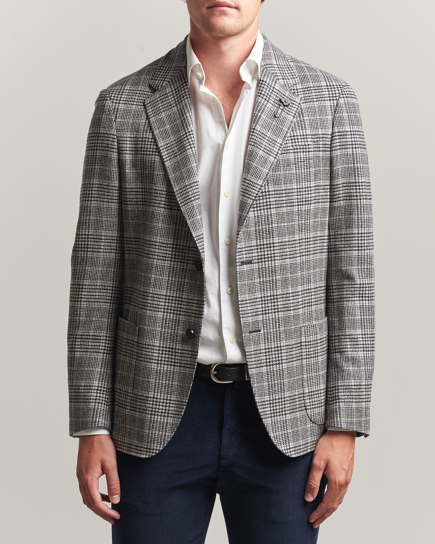 Herre | Blazere & jakker | Lardini | Wool/Cashmere Houndstooth Blazer Blue
