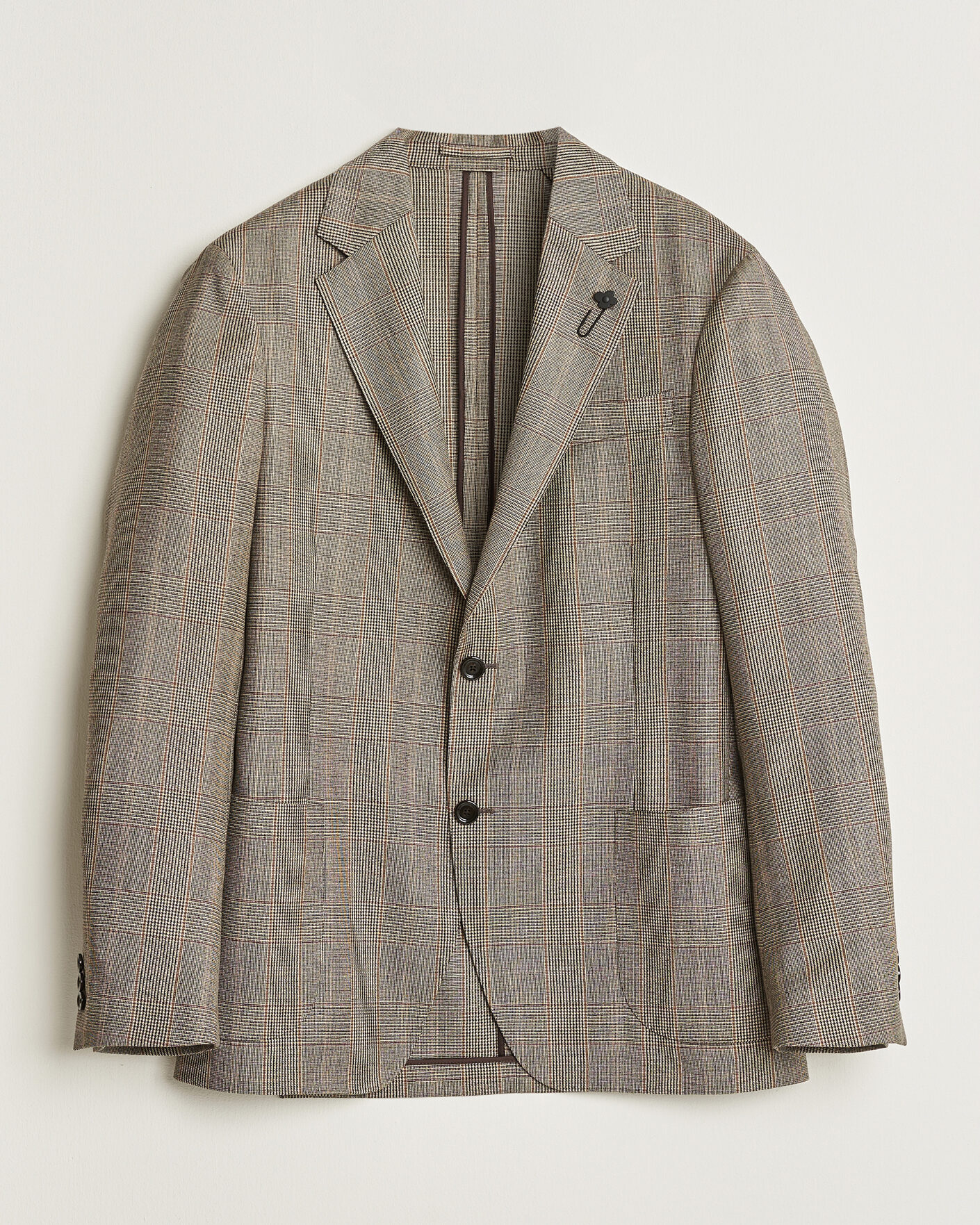 Herre | Blazere & jakker | Lardini | Wool Prince of Wales Check Blazer Brown
