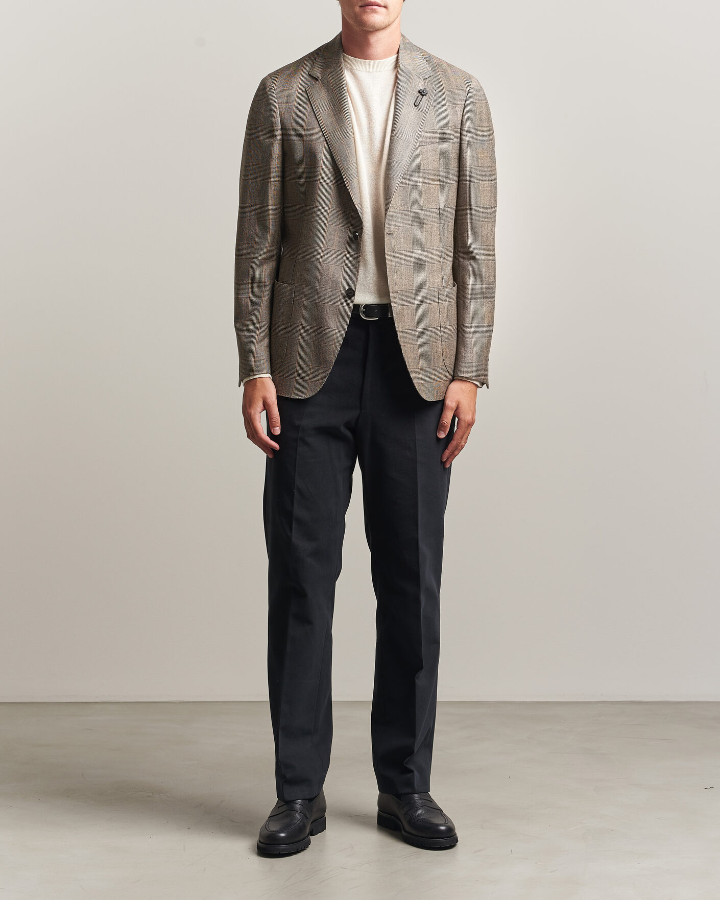 Herre | Blazere & jakker | Lardini | Wool Prince of Wales Check Blazer Brown