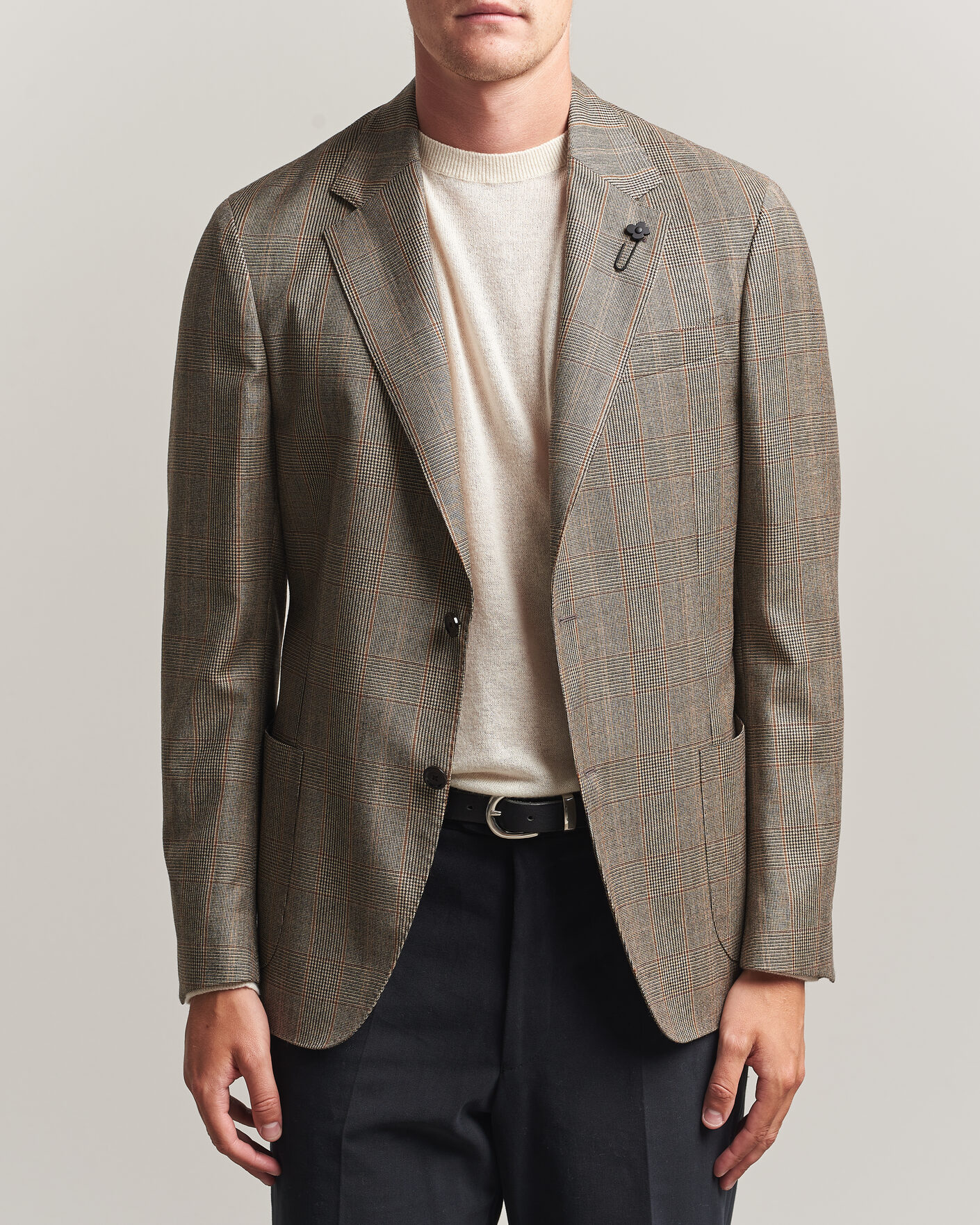 Herre | Blazere & jakker | Lardini | Wool Prince of Wales Check Blazer Brown