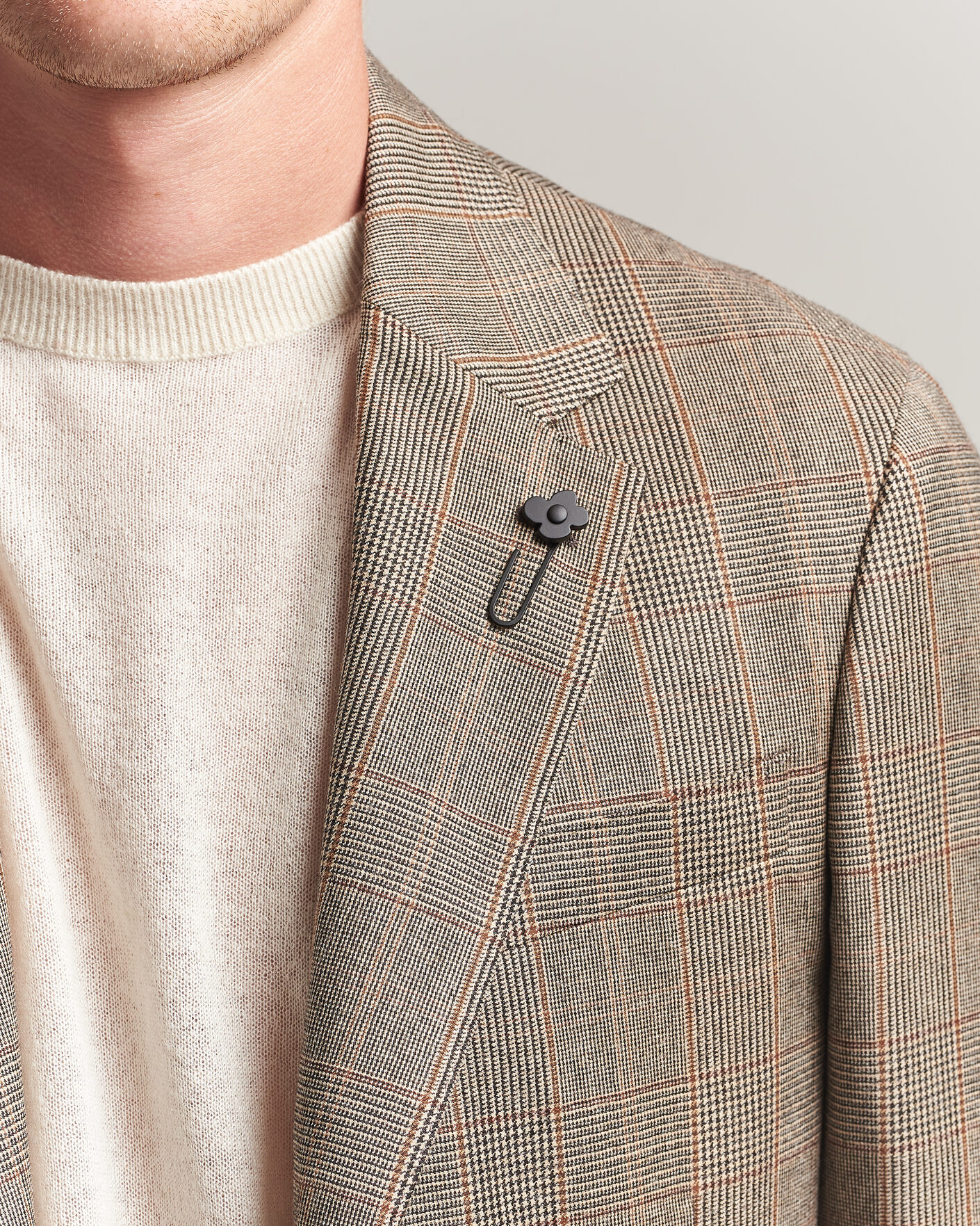Herre | Blazere & jakker | Lardini | Wool Prince of Wales Check Blazer Brown