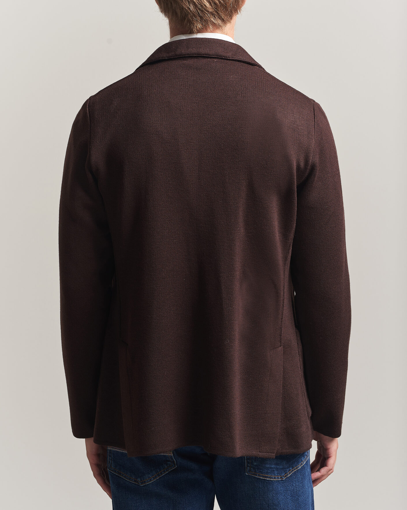 Herre | Blazere & jakker | Lardini | Knitted Wool Blazer Brown