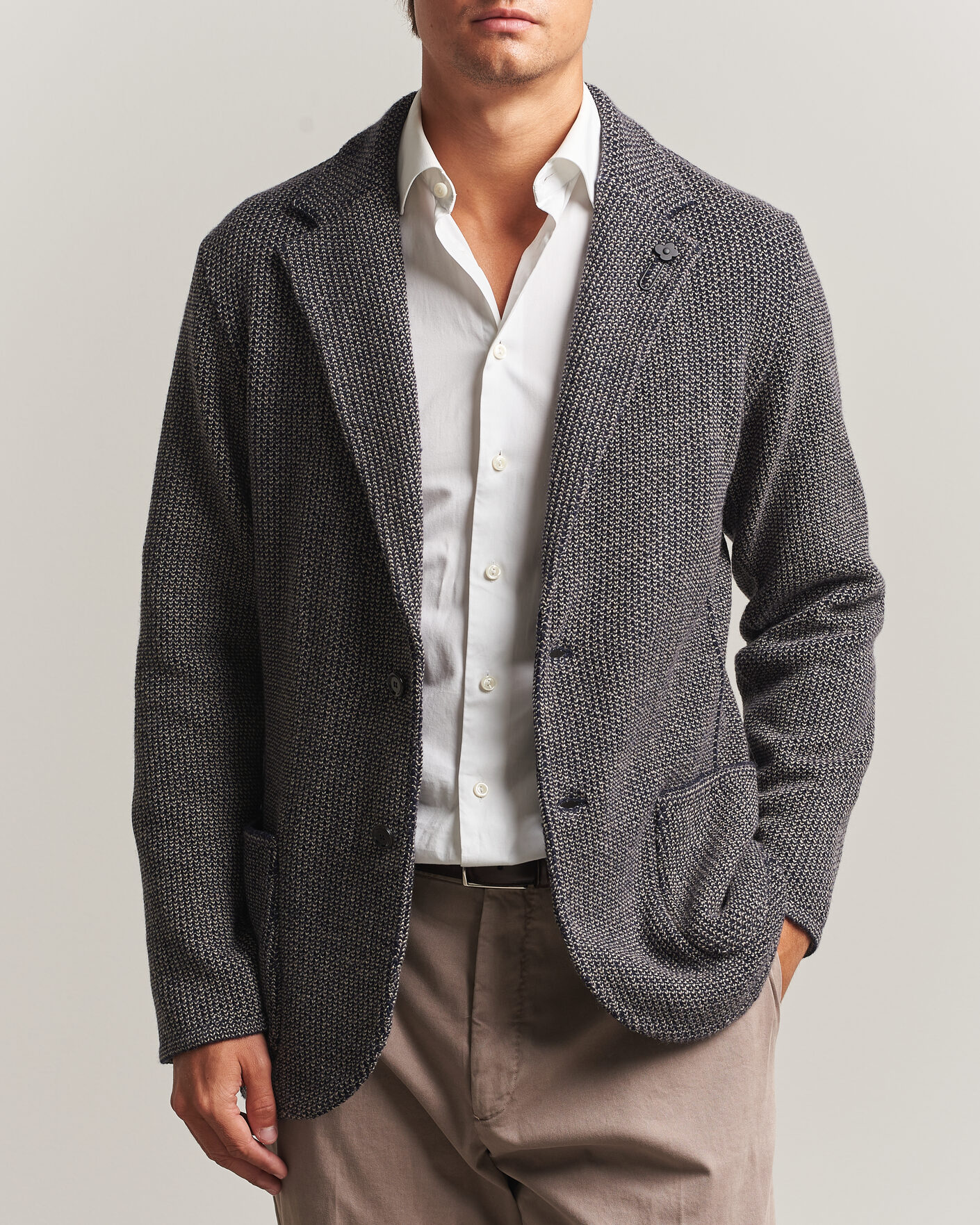 Herre | Blazere & jakker | Lardini | Structured Cashmere Blazer Navy