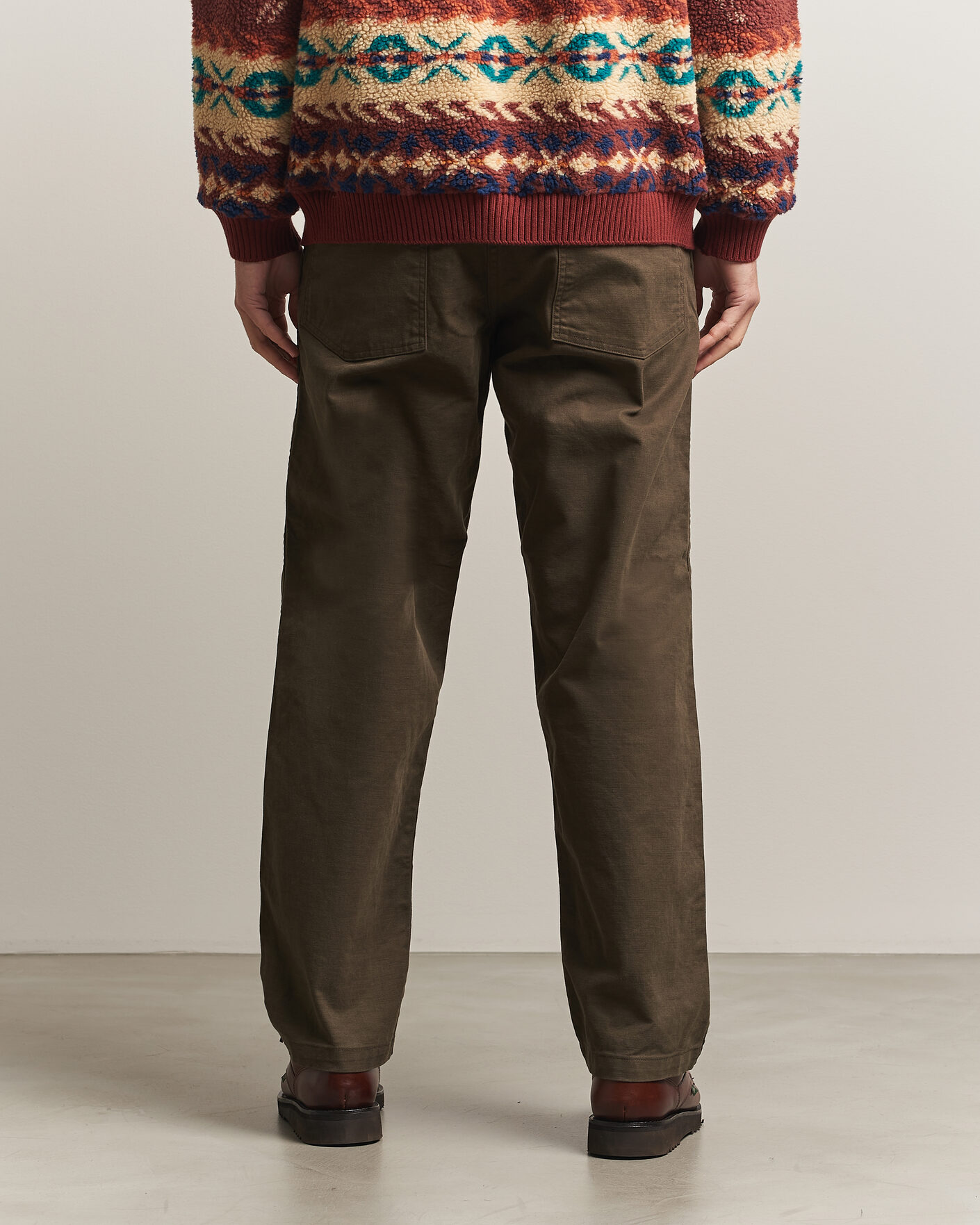Herre | Bukser | orSlow | Regular Fit Original Sateen Fatigue Pants Coffee Brown