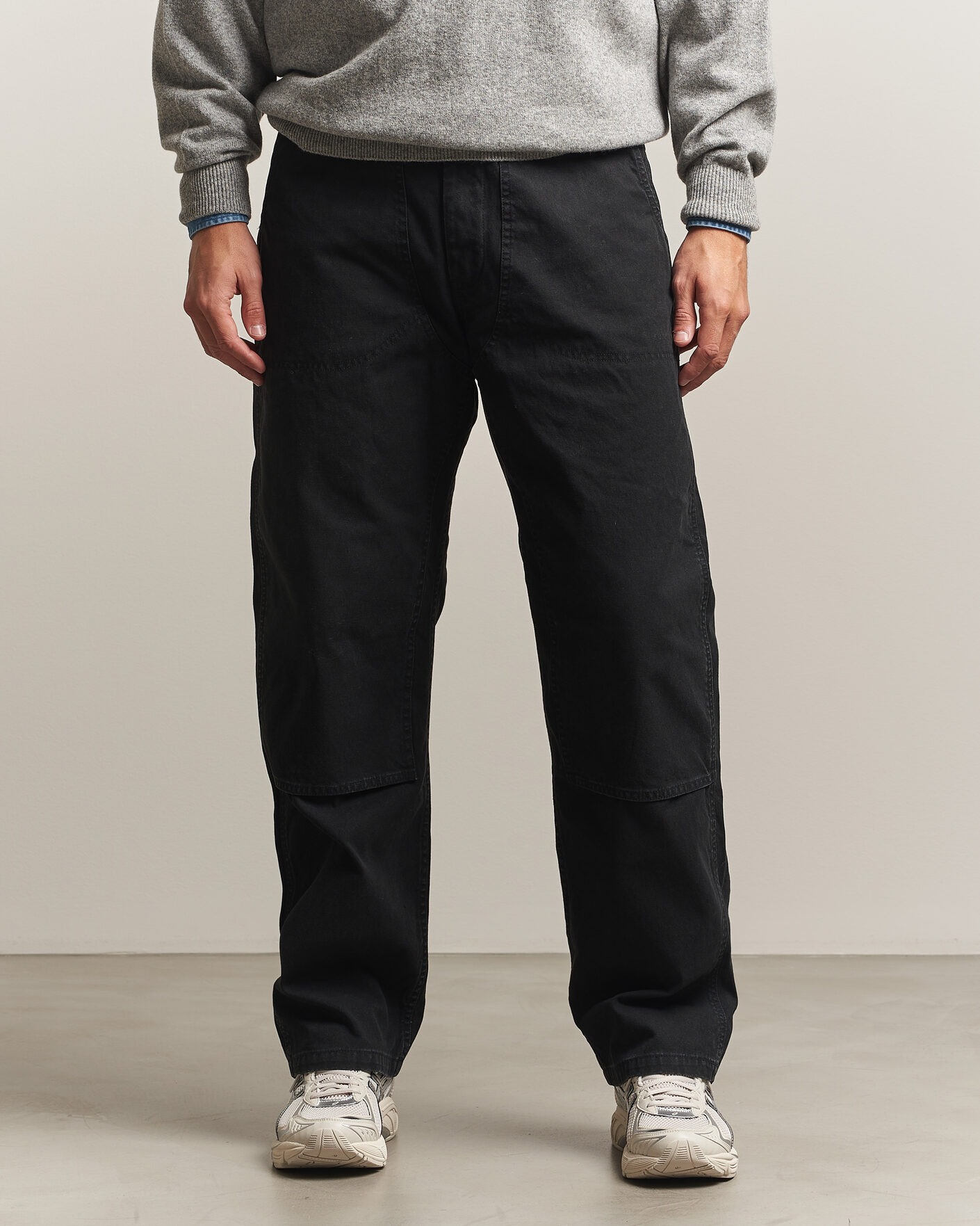 Herre | Bukser | orSlow | Double Knee Work Trousers Black