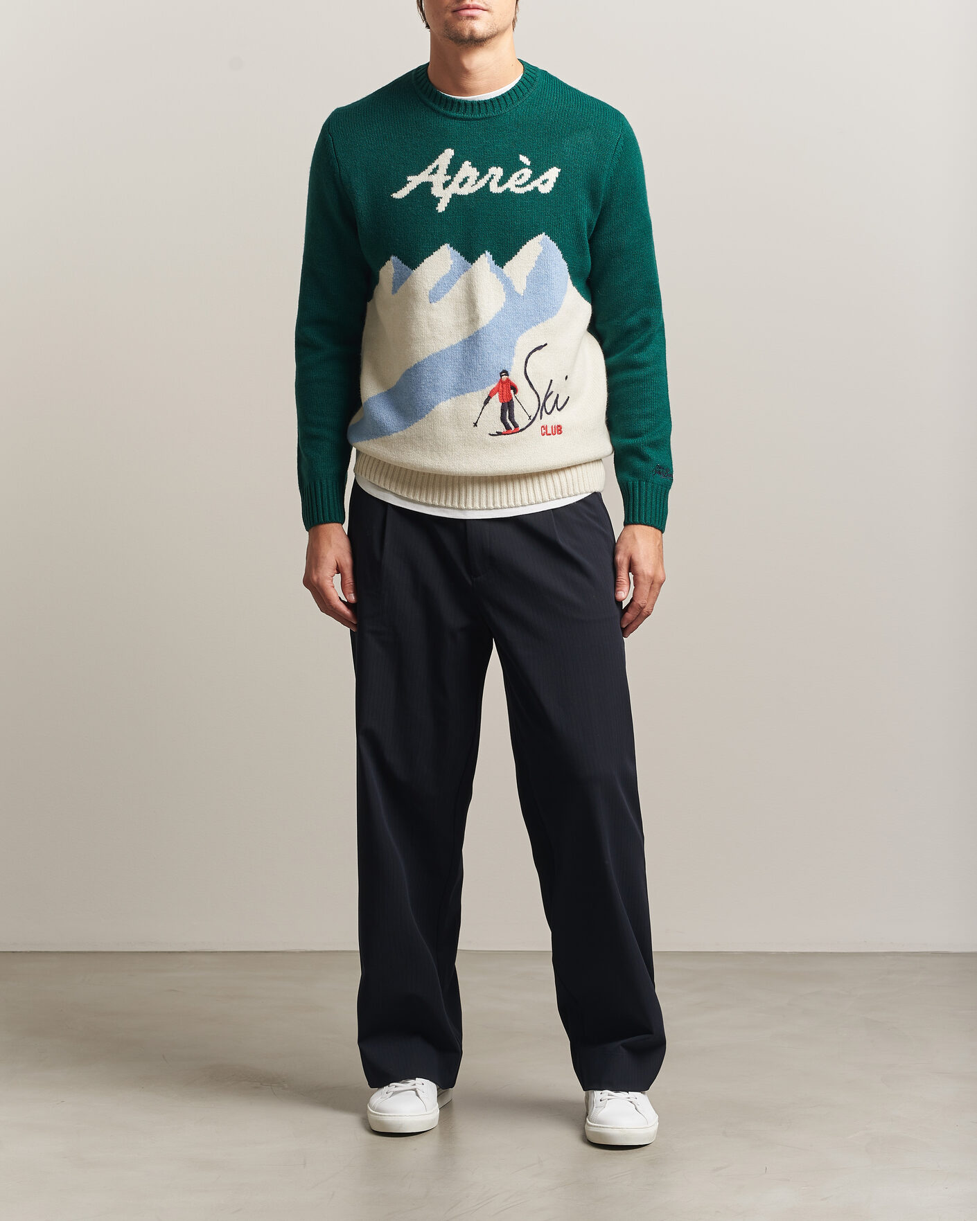 Herre | Trøjer | MC2 Saint Barth | Bombardino Printed Sweater Apres Ski Club