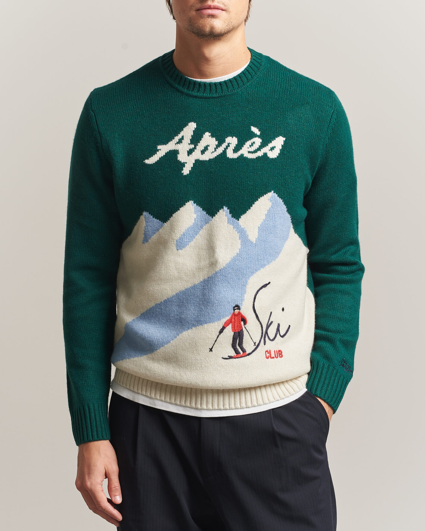 Herre | Trøjer | MC2 Saint Barth | Bombardino Printed Sweater Apres Ski Club