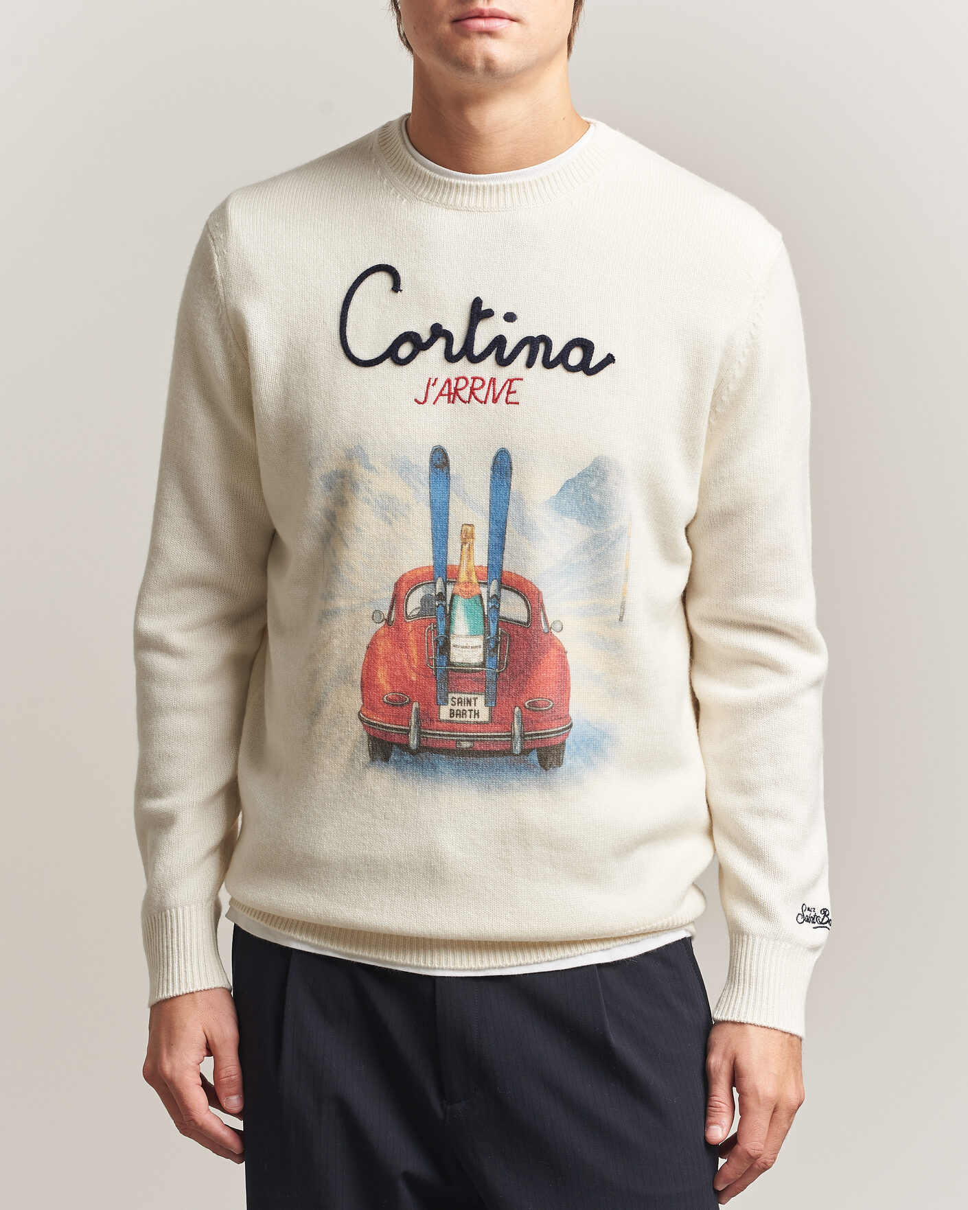 Herre | Trøjer | MC2 Saint Barth | Heron Printed Sweater Cortina