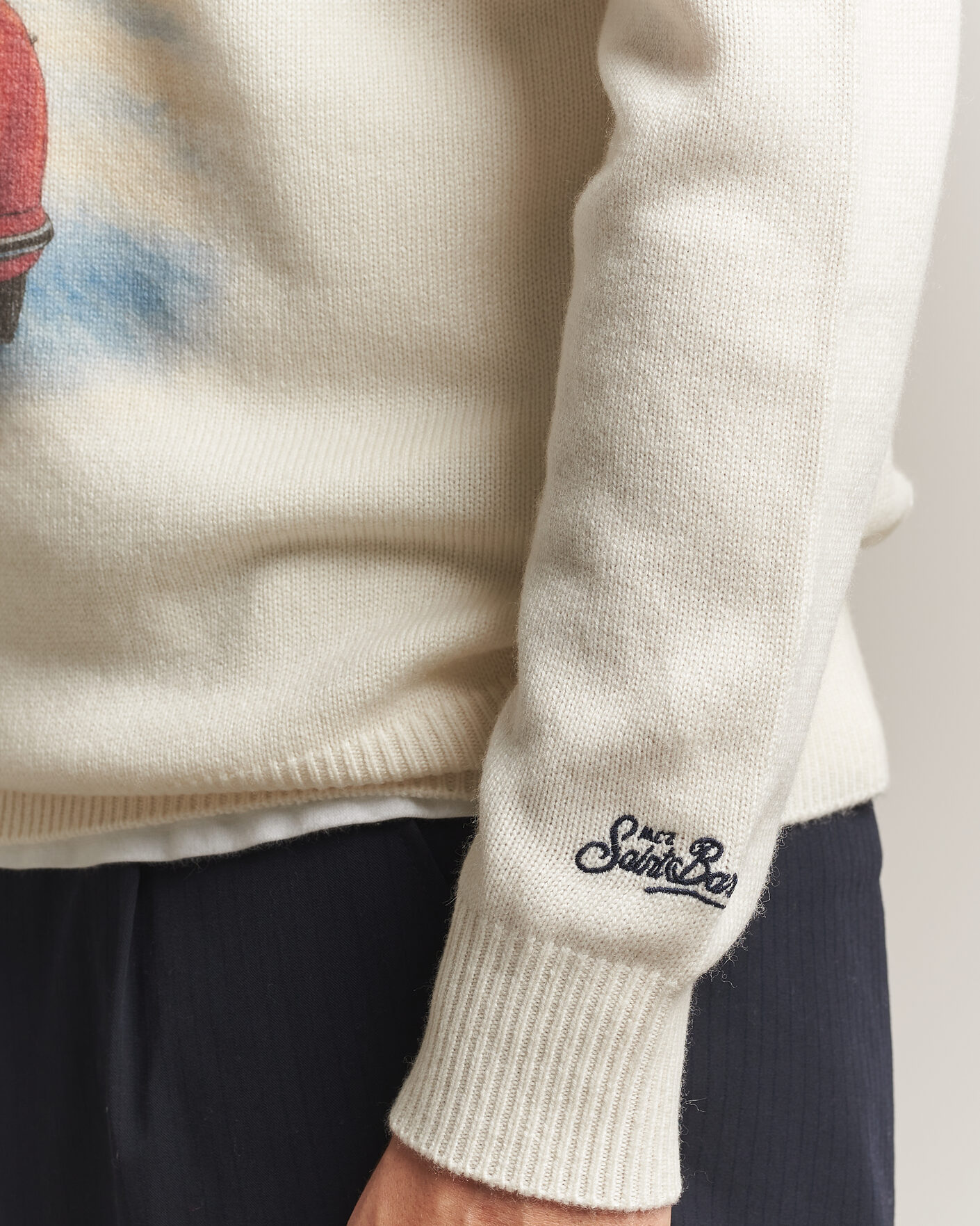 Herre | Trøjer | MC2 Saint Barth | Heron Printed Sweater Cortina