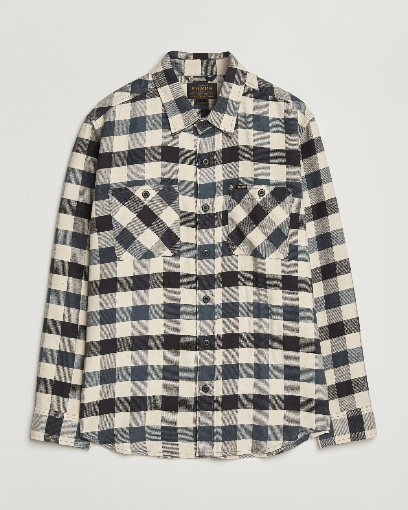 Herre | Skjorter | Filson | The Rangeland Flannel Shirt Charcoal