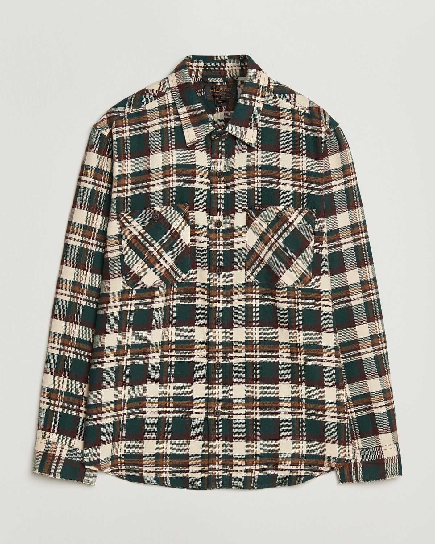 Herre | Skjorter | Filson | The Rangeland Flannel Shirt Green
