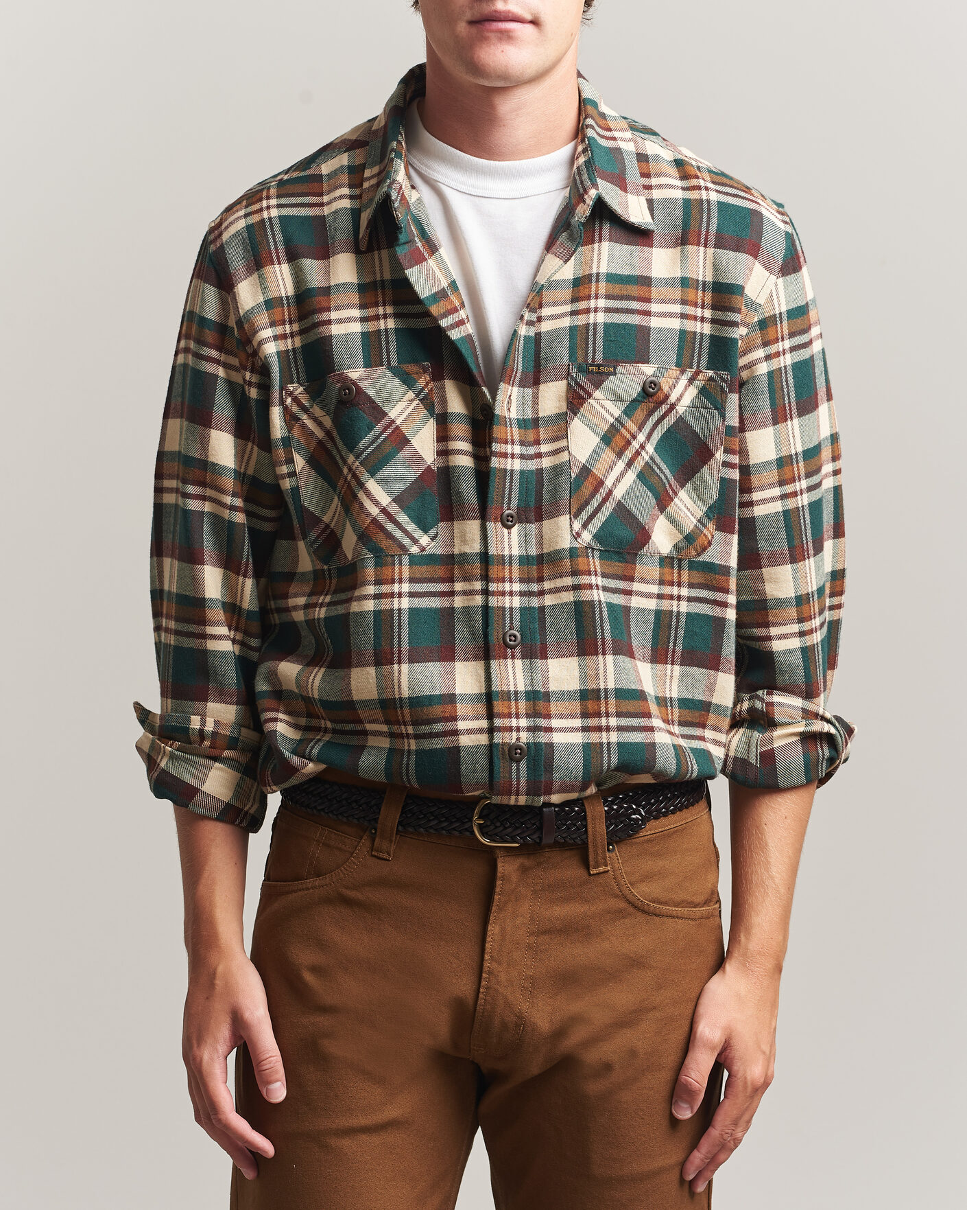 Herre | Skjorter | Filson | The Rangeland Flannel Shirt Green