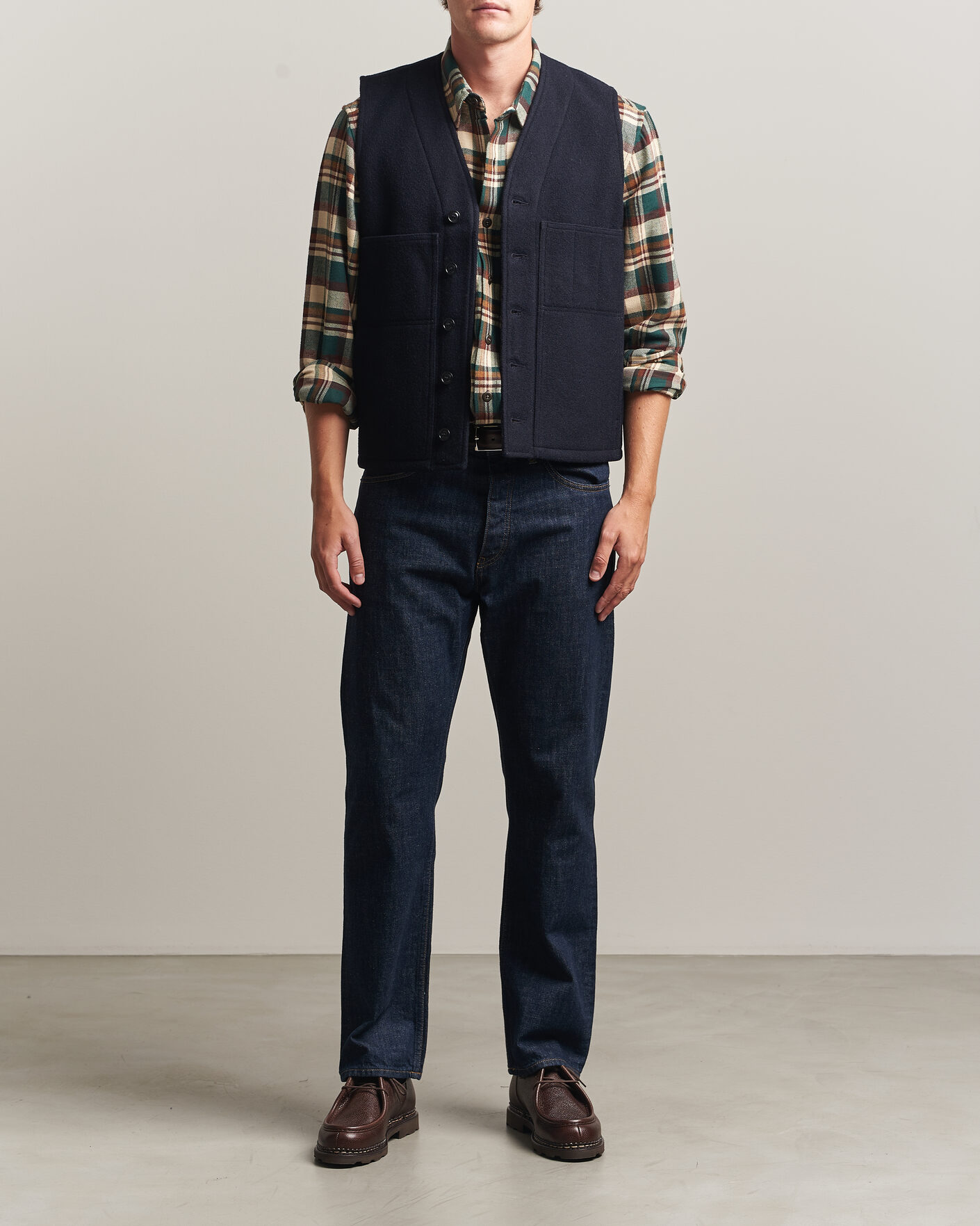 Herre | Veste | Filson | Mackinaw Wool Vest Navy